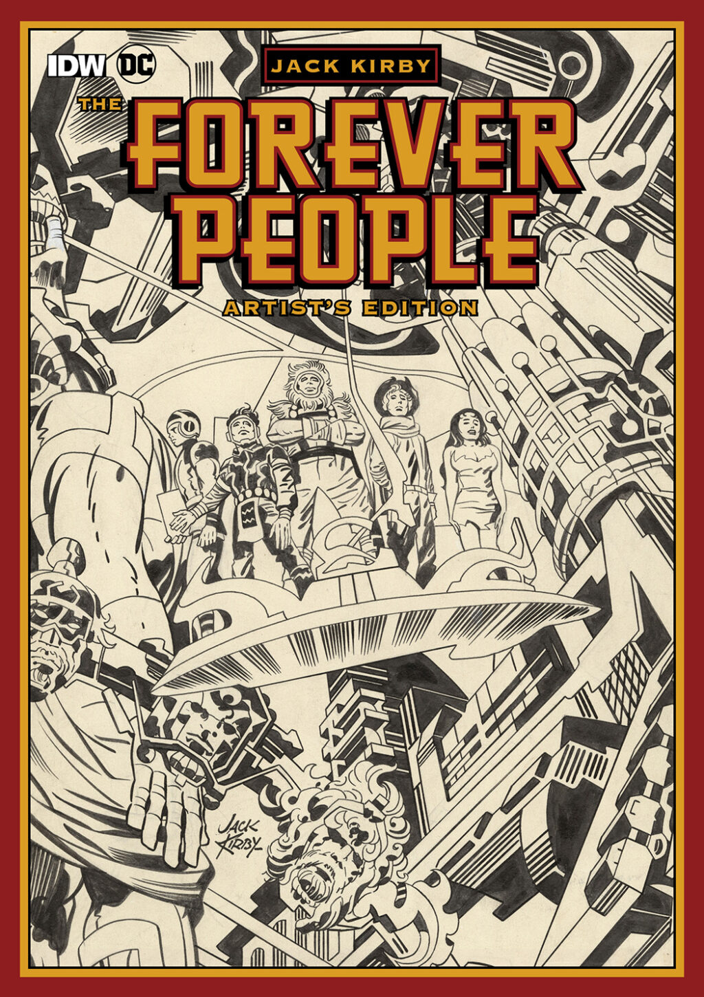 Jack Kirby The Forever People Artist's Edition cover prelim