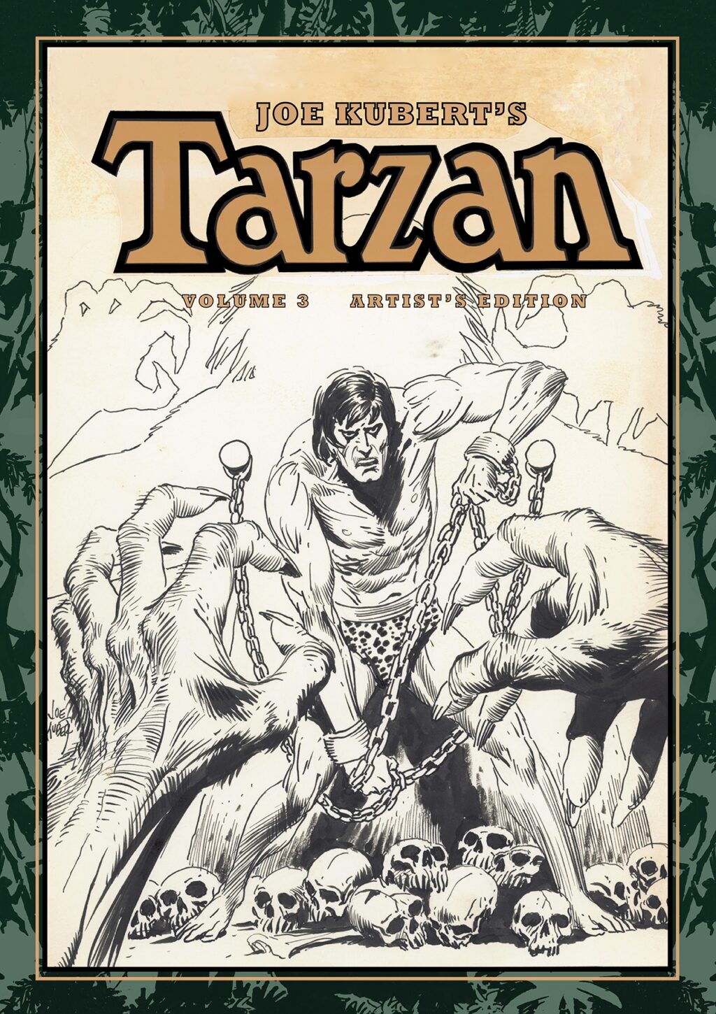 Joe Kubert's Tarzan And The Lion Man Artist's Edition cover prelim
