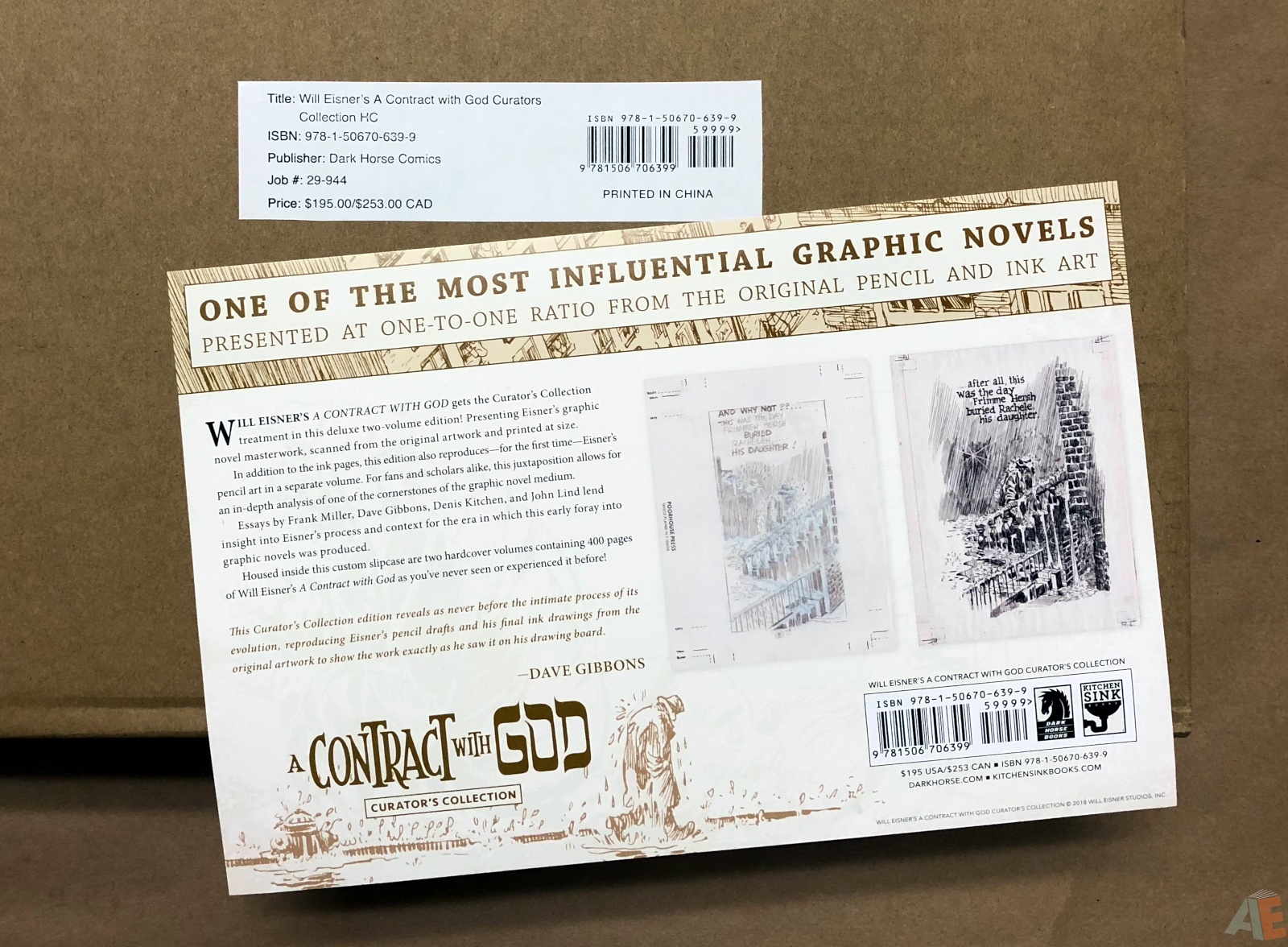 Will Eisner's A Contract with God Curator's Collection