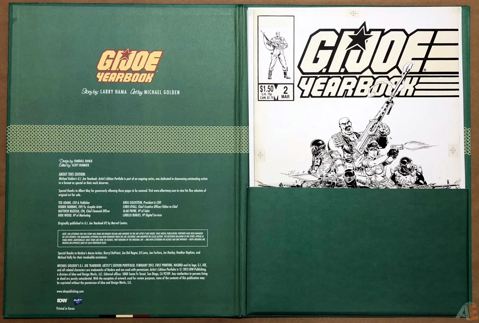 Michael Golden’s G.I. Joe Yearbook: Artist’s Edition Portfolio