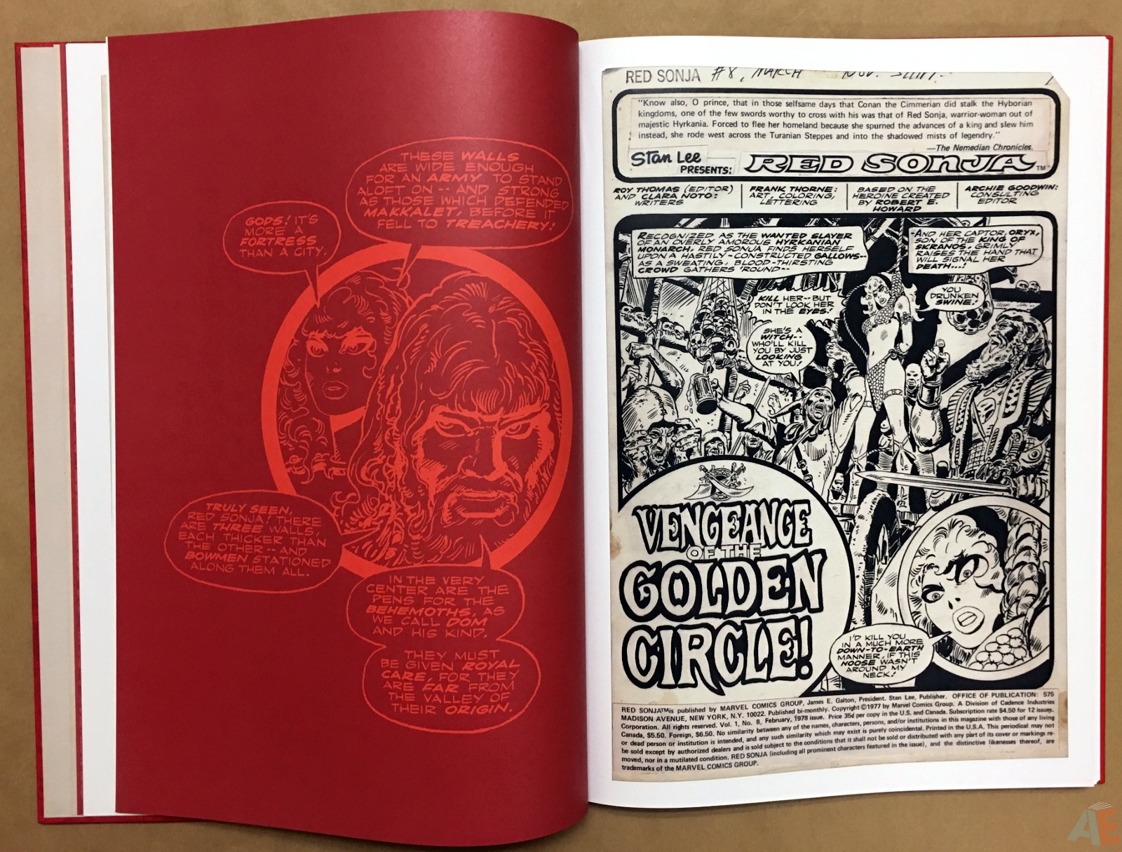 Frank Thorne’s Red Sonja Art Edition Volume 3