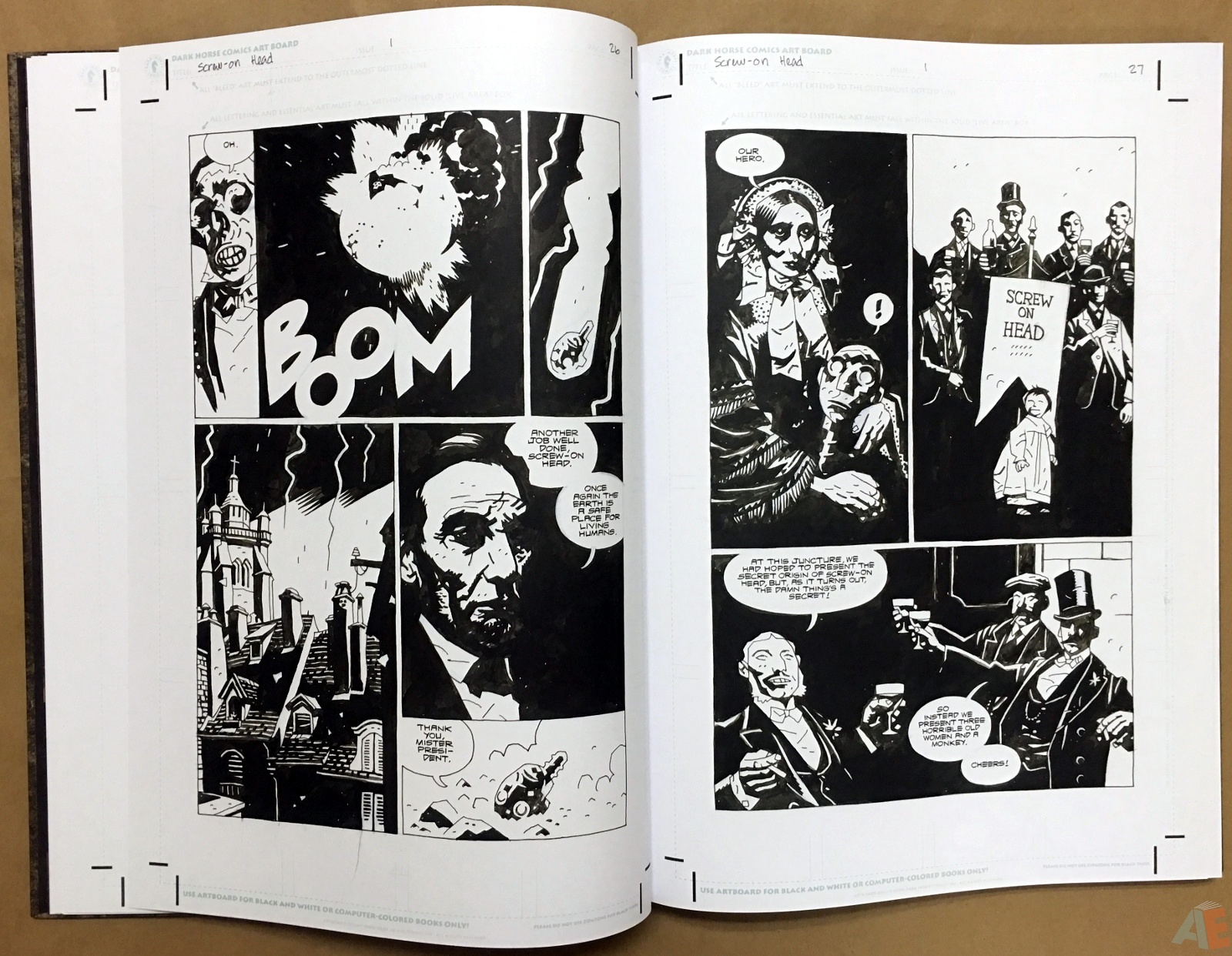 Mike Mignola’s The Amazing Screw-On Head and Other Curious Objects Artist’s Edition