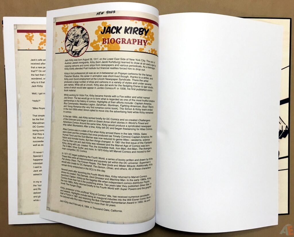Jack Kirby New Gods Artist’s Edition