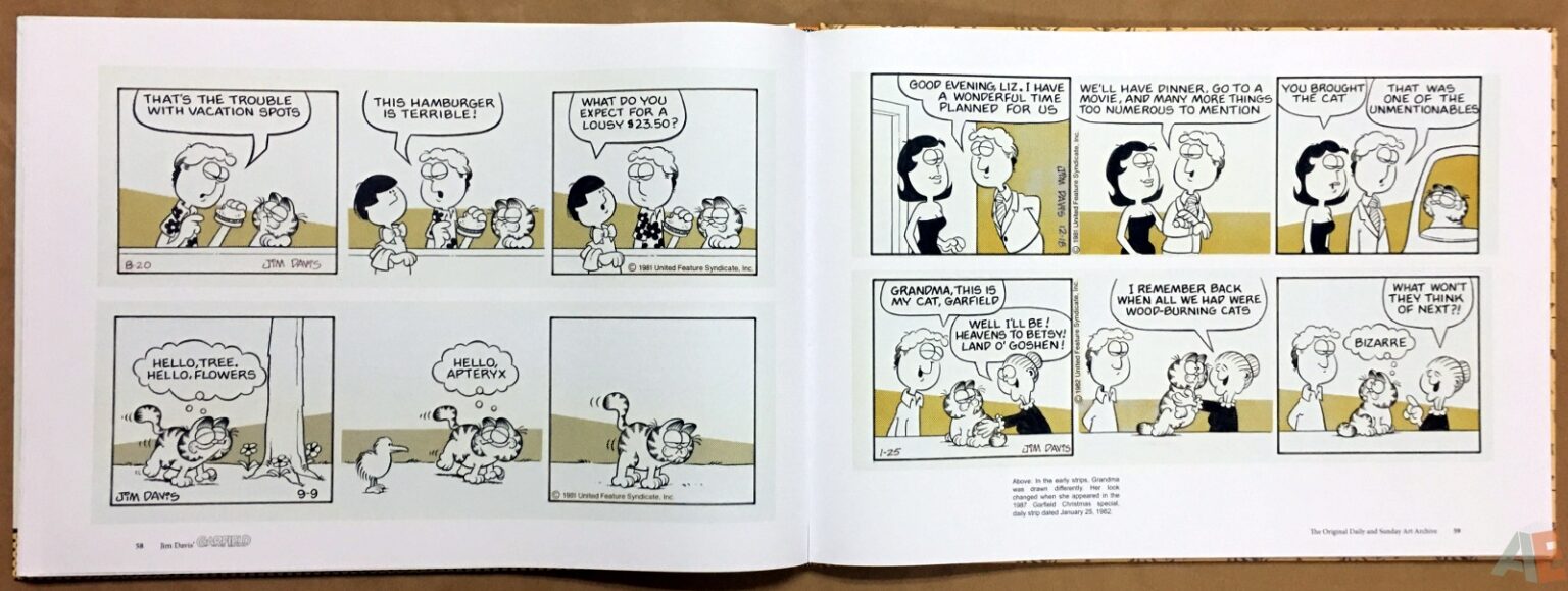 Jim Davis' Garfield: The Original Daily and Sunday Art Archive • Artist ...