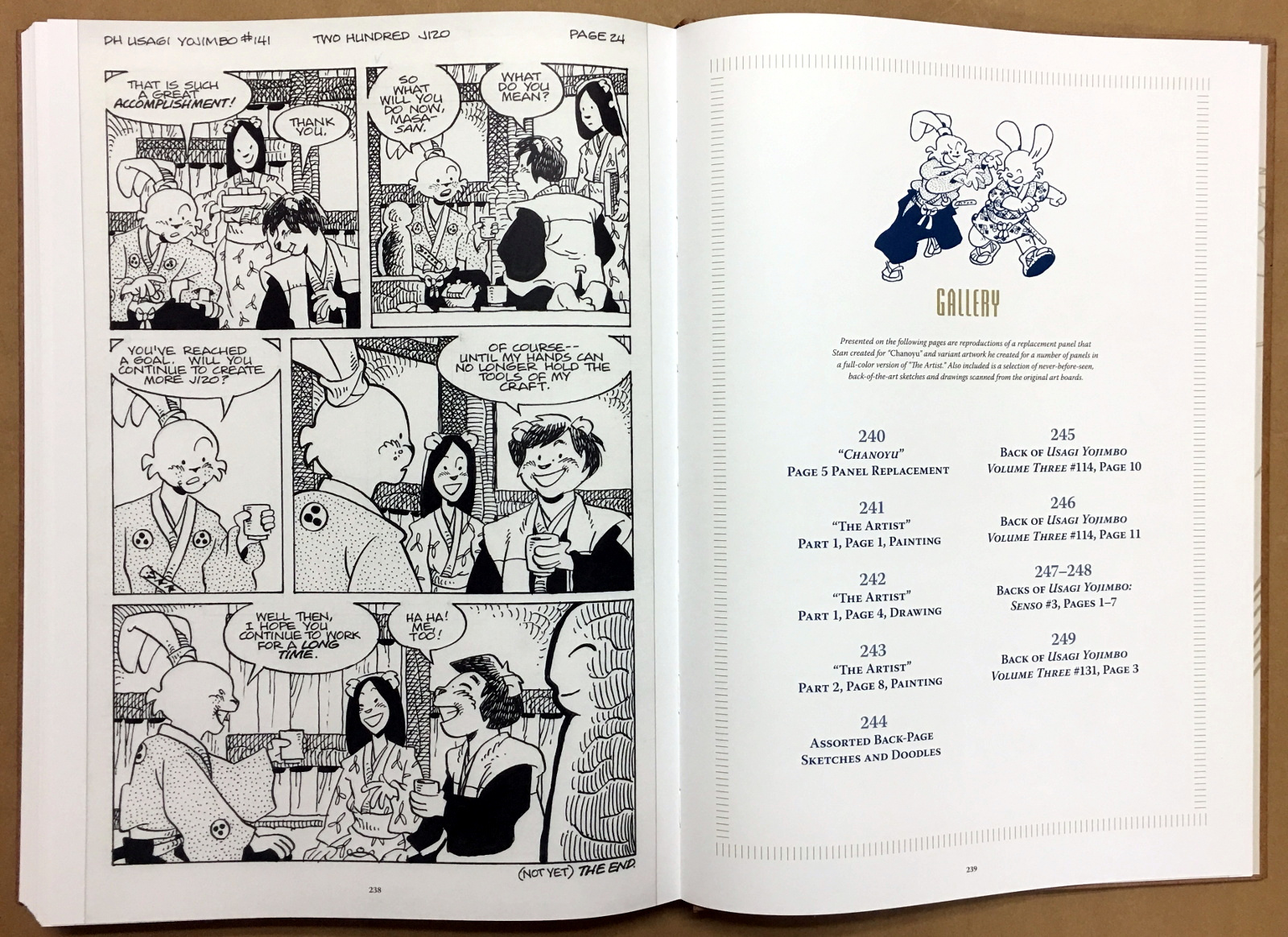 Usagi Yojimbo: The Artist and Other Stories Gallery Edition