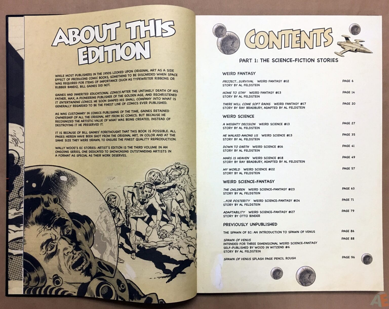 Wally Wood’s EC Stories Artist’s Edition • Artist's Edition Index