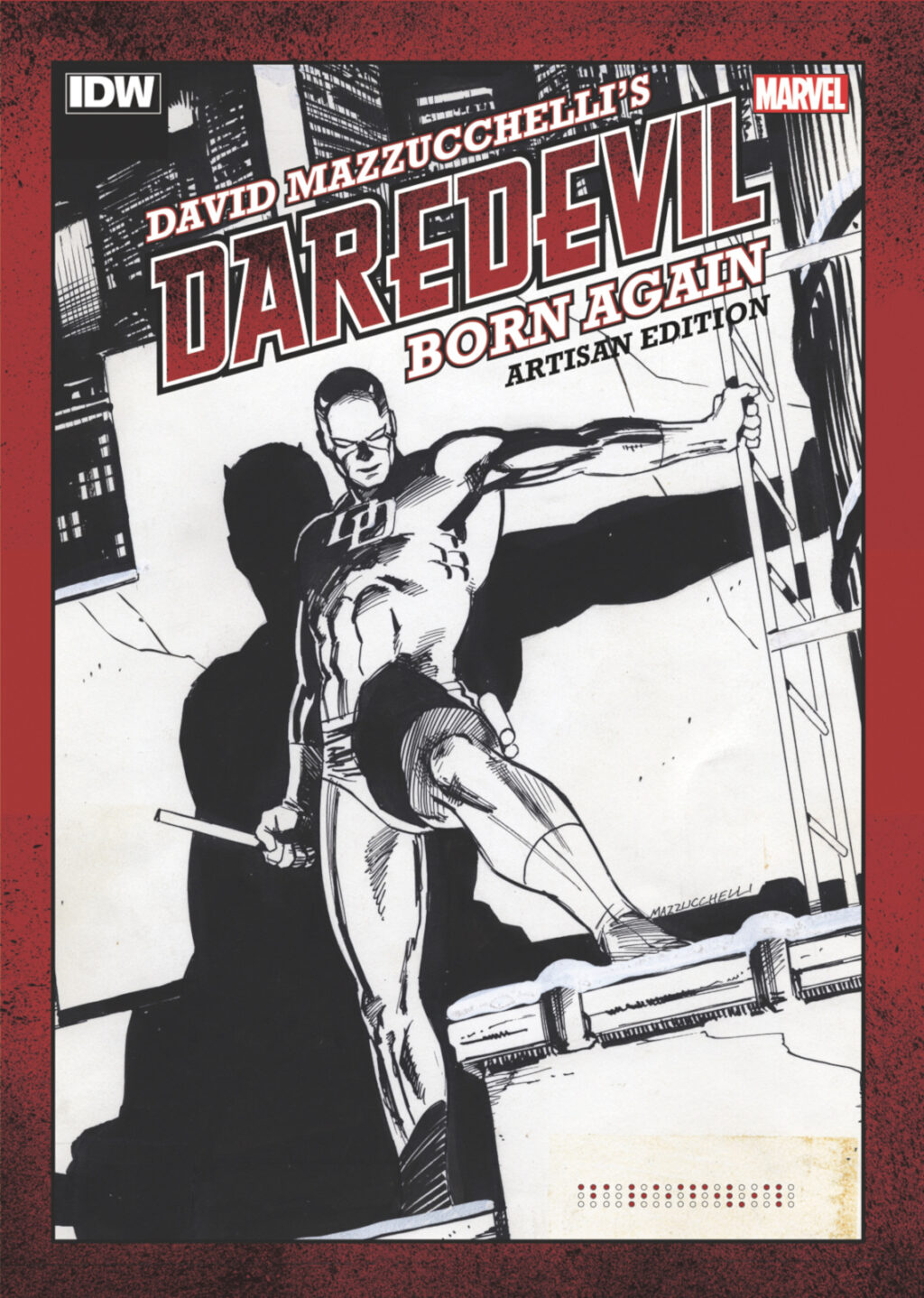 David Mazzucchelli's Daredevil: Born Again Artisan Edition cover prelim