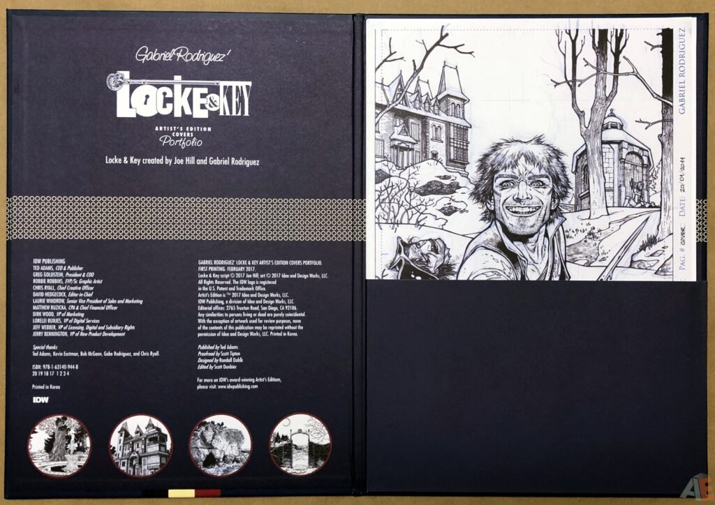 Gabriel Rodriguez' Locke & Key Artist's Edition Covers Portfolio