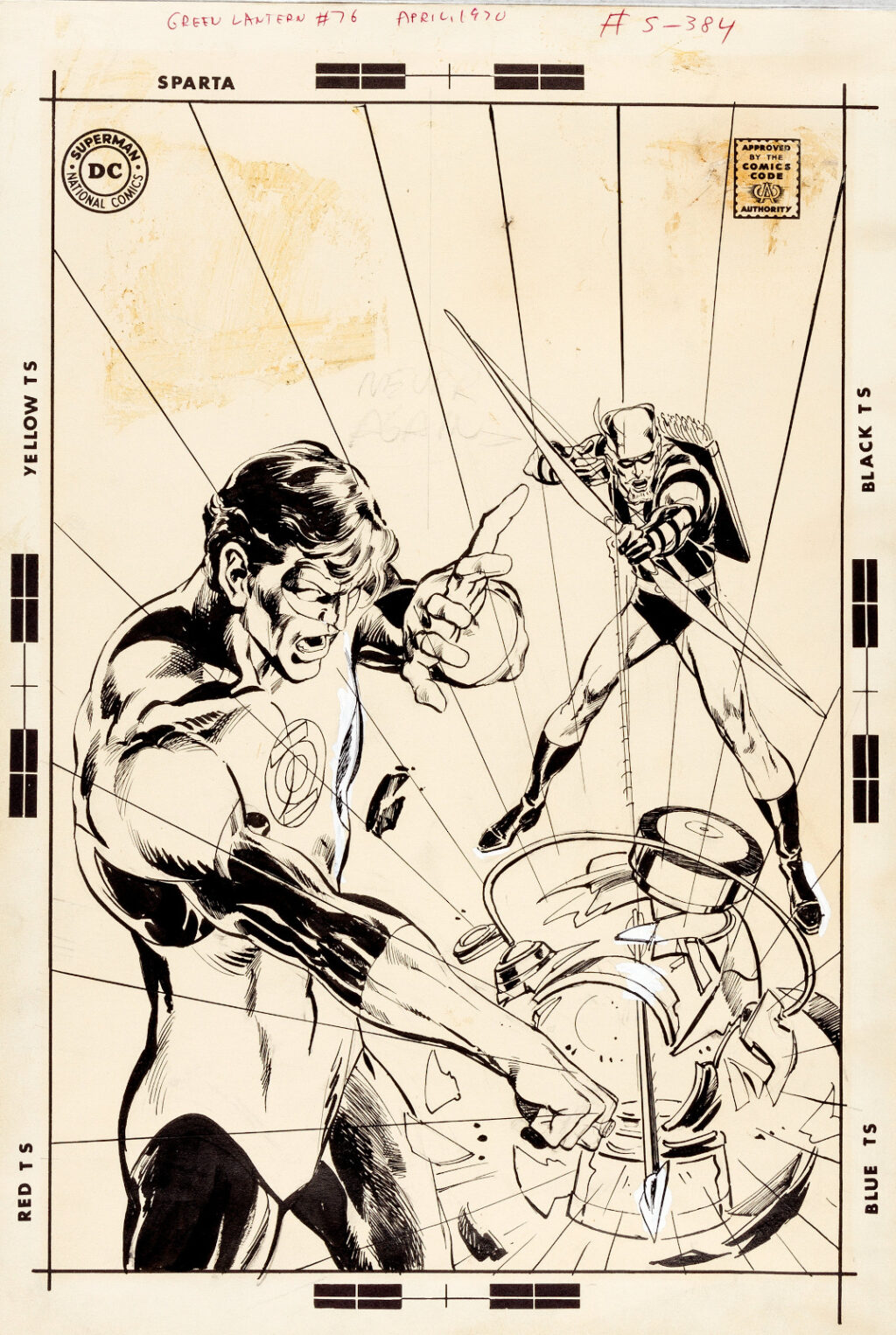 Green Lantern issue 76 cover by Neal Adams