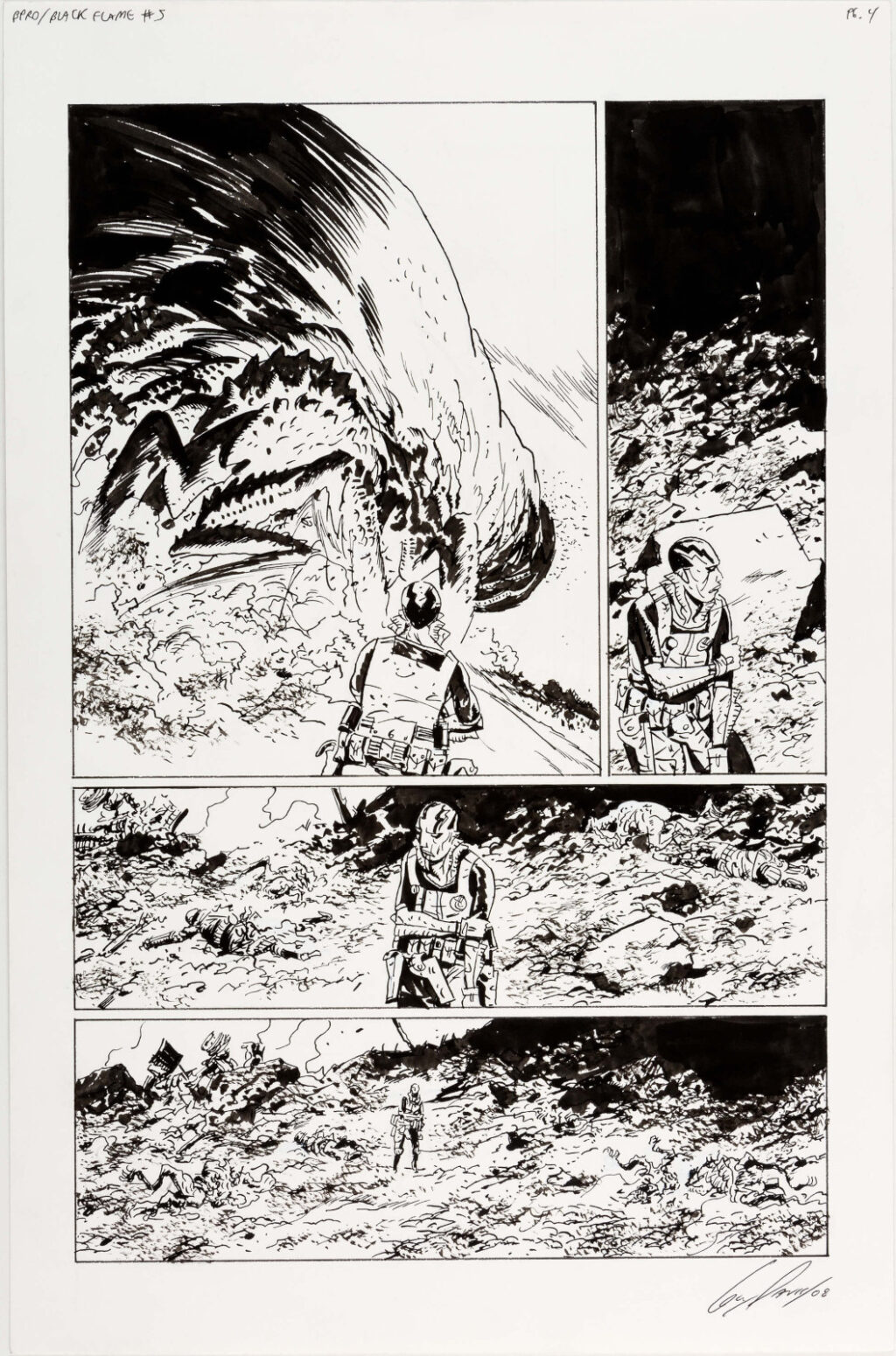 B.P.R.D. The Black Flame issue 5 page by Guy Davis