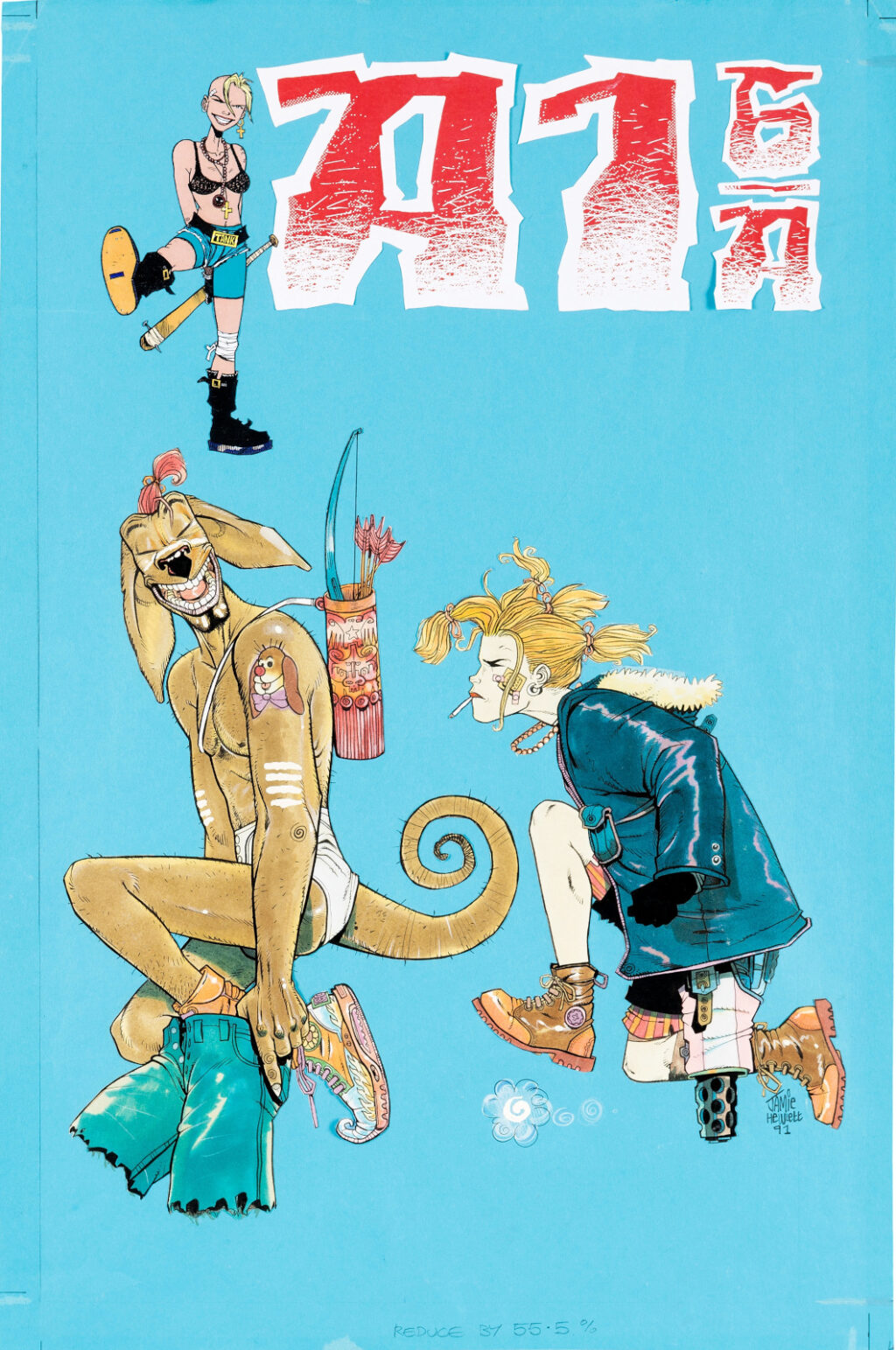A1 issue 6 cover by Jamie Hewlett