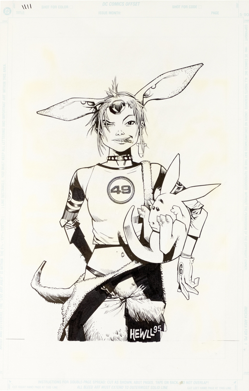Tank Girl The Odyssey issue 1 cover by Jamie Hewlett