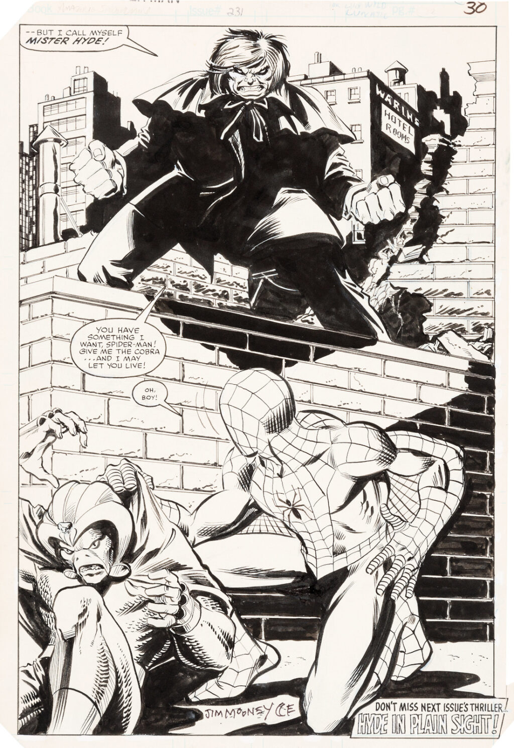 Amazing Spider Man issue 231 page 22 by John Romita Jr. and Jim Mooney