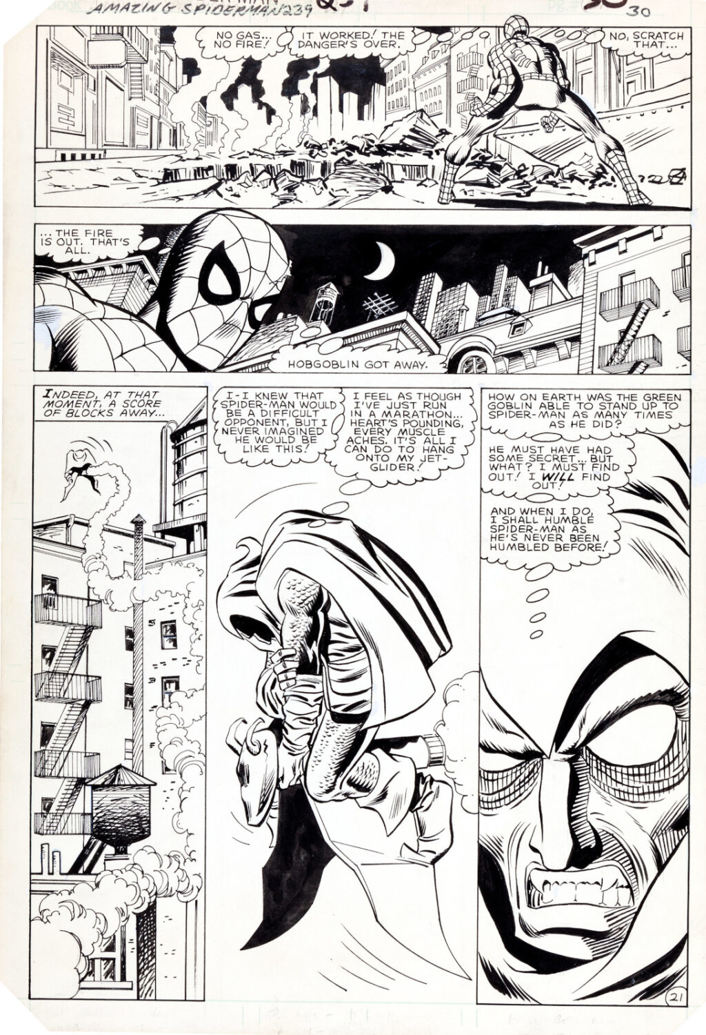 Amazing Spider Man issue 239 page 21 by John Romita Jr. and Frank Giacoia