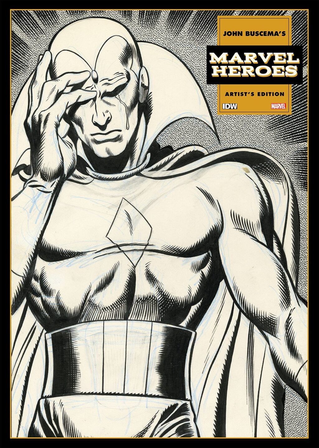 John Buscema's Marvel Heroes Artist's Edition cover prelim