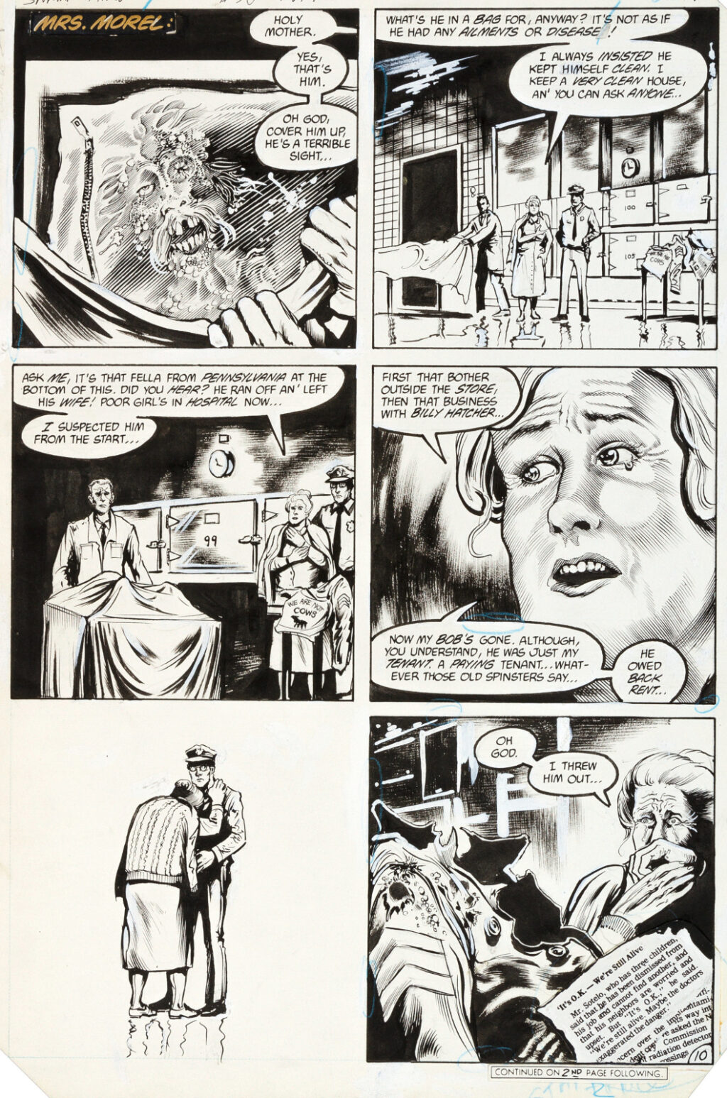 Saga of the Swamp Thing issue 36 page 10 by Stephen Bissette and John Totleben