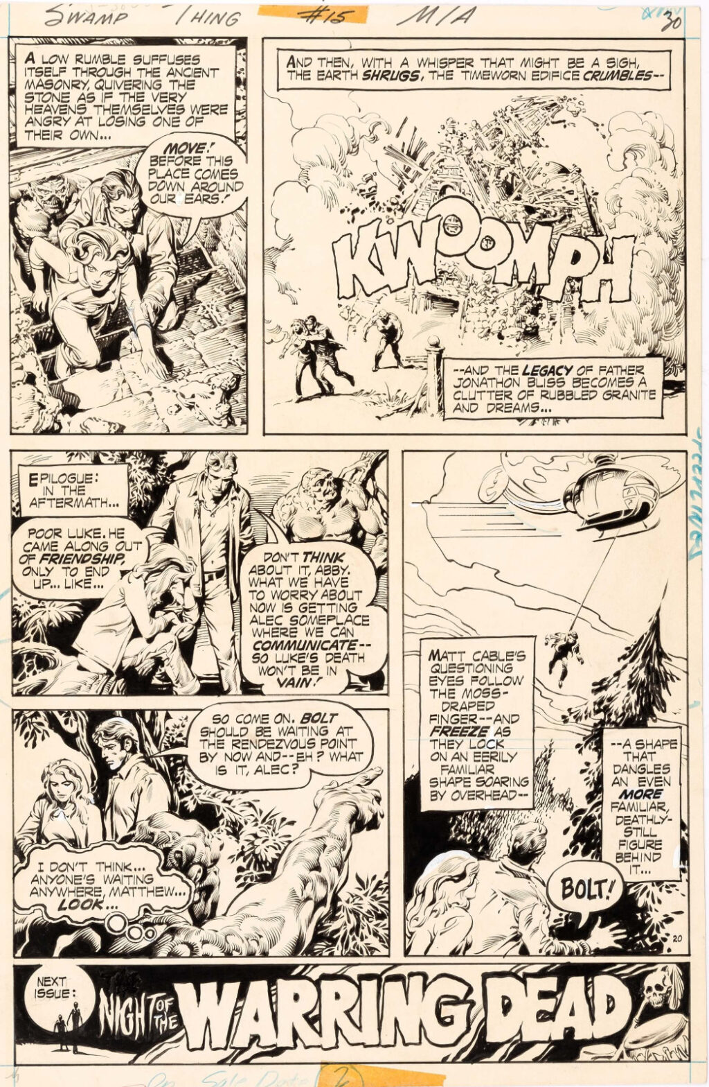 Swamp Thing issue 15 page 20 by Nestor Redondo