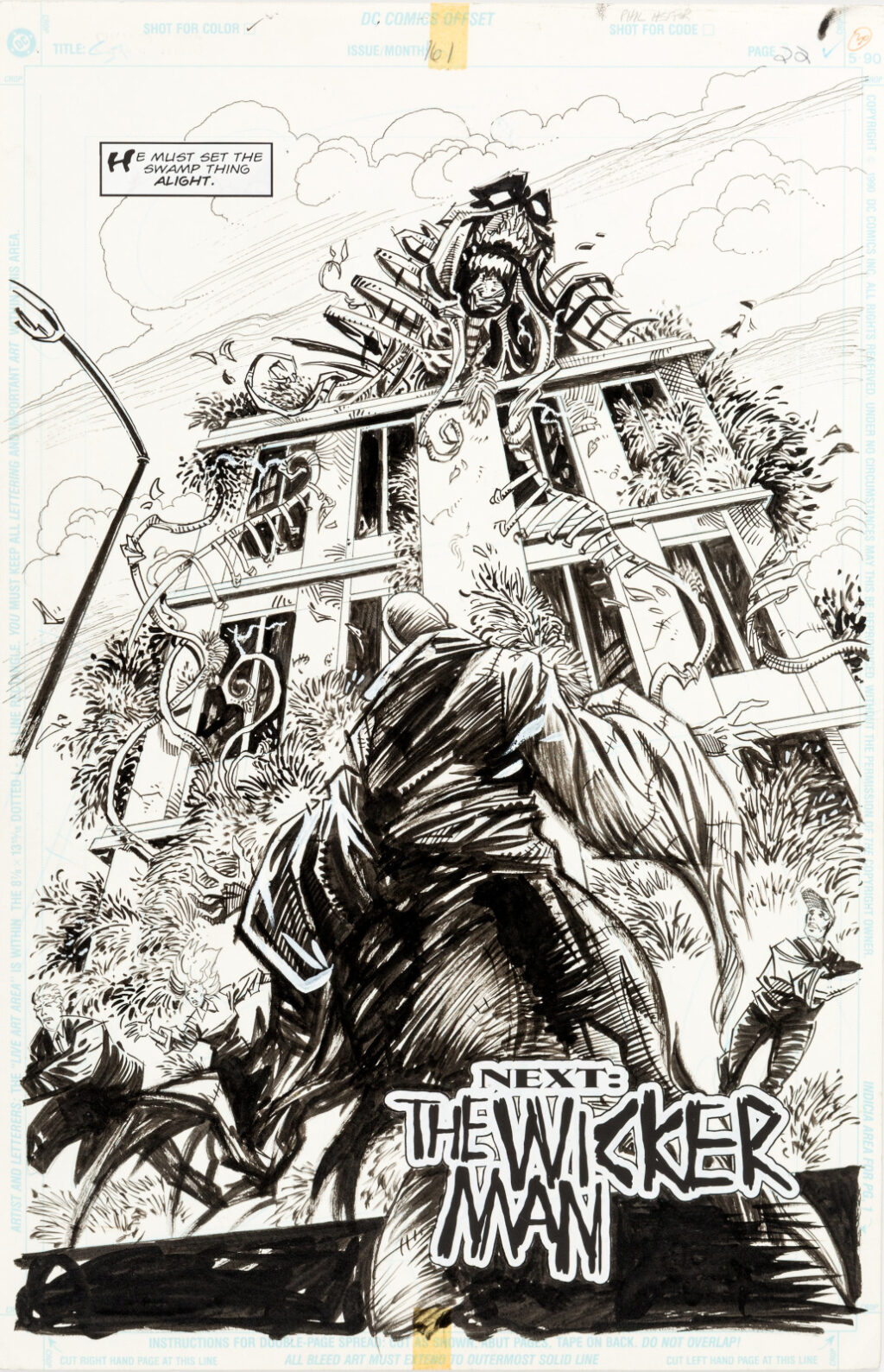 Swamp Thing issue 161 page 22 by Phil Hester and Kim DeMulder