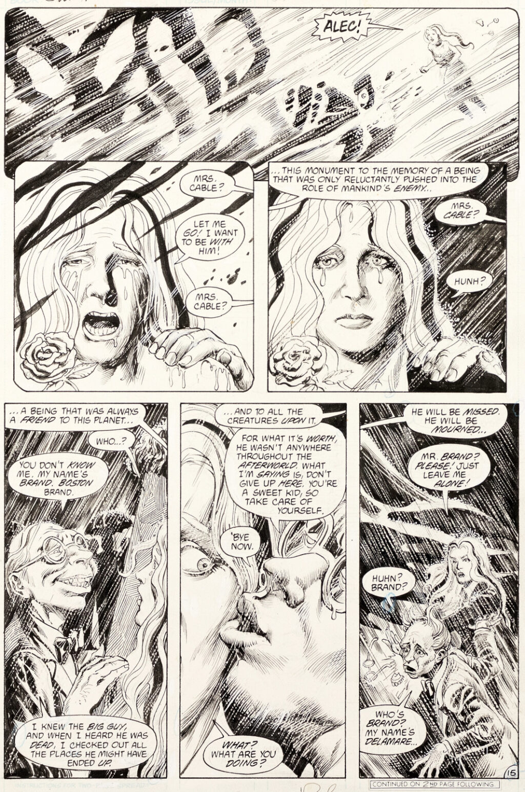 Swamp Thing issue 55 Pages 15 by Rick Veitch and Alfredo Alcala