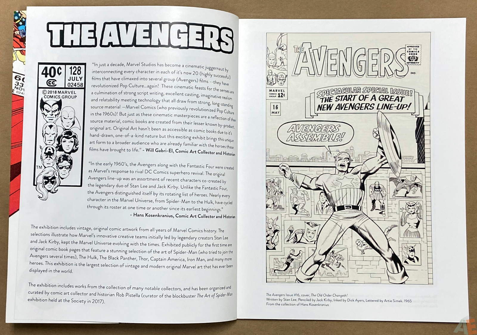 The Art of The Avengers and Other Heroes Exhibition Catalog interior 1