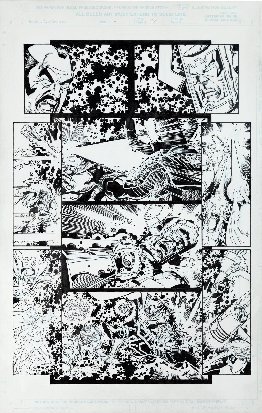 JLA Avengers issue 2 page 47 by George Perez and Tom Smith