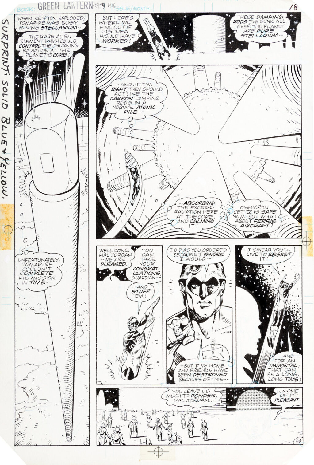 Green Lantern issue 179 page 14 by Dave Gibbons