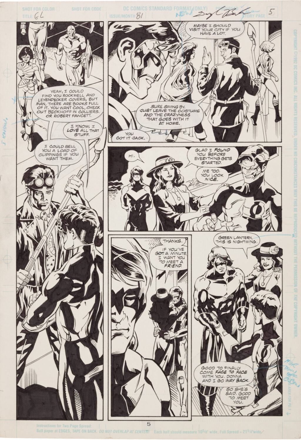 Green Lantern issue 81 page 5 by Darryl Banks and Romeo Tanghal
