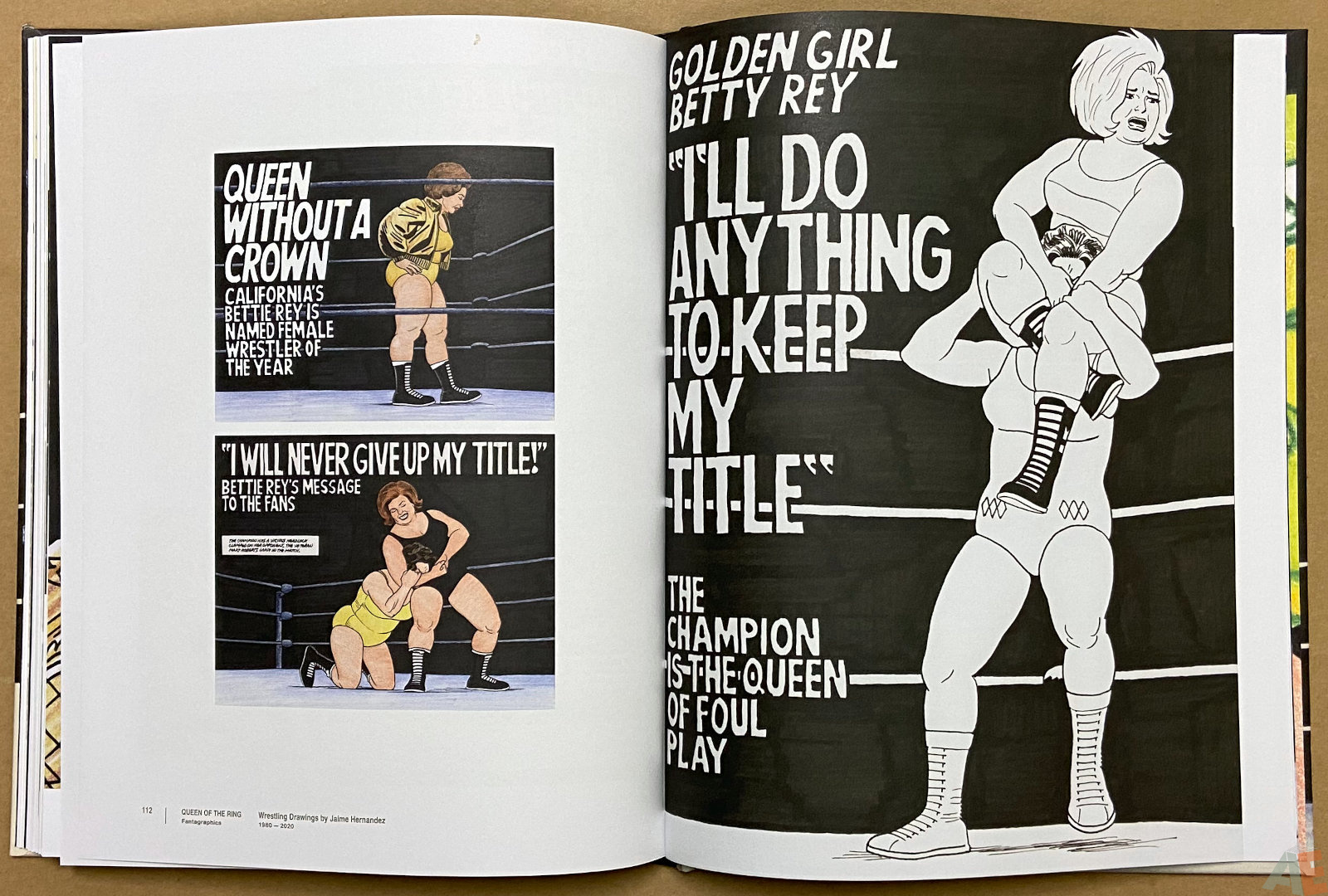 Queen of the Ring Wrestling Drawings by Jaime Hernandez 1980 2020 interior 11