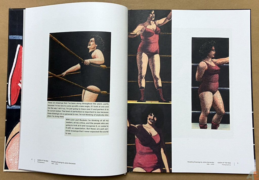 Queen of the Ring Wrestling Drawings by Jaime Hernandez 1980 2020 interior 2