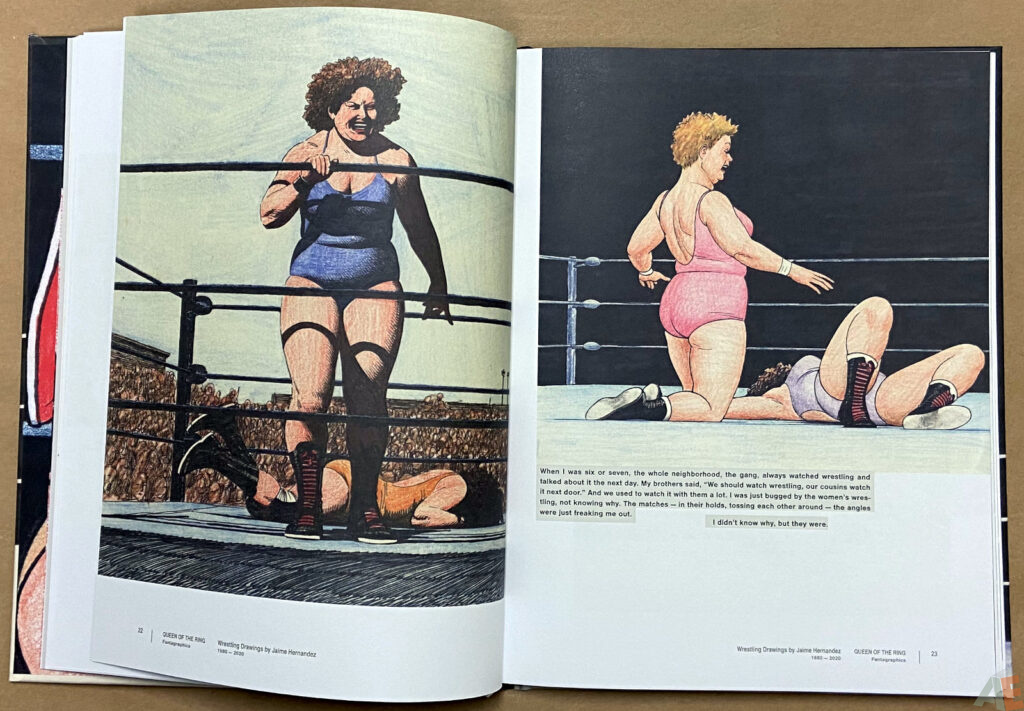 Queen of the Ring Wrestling Drawings by Jaime Hernandez 1980 2020 interior 4
