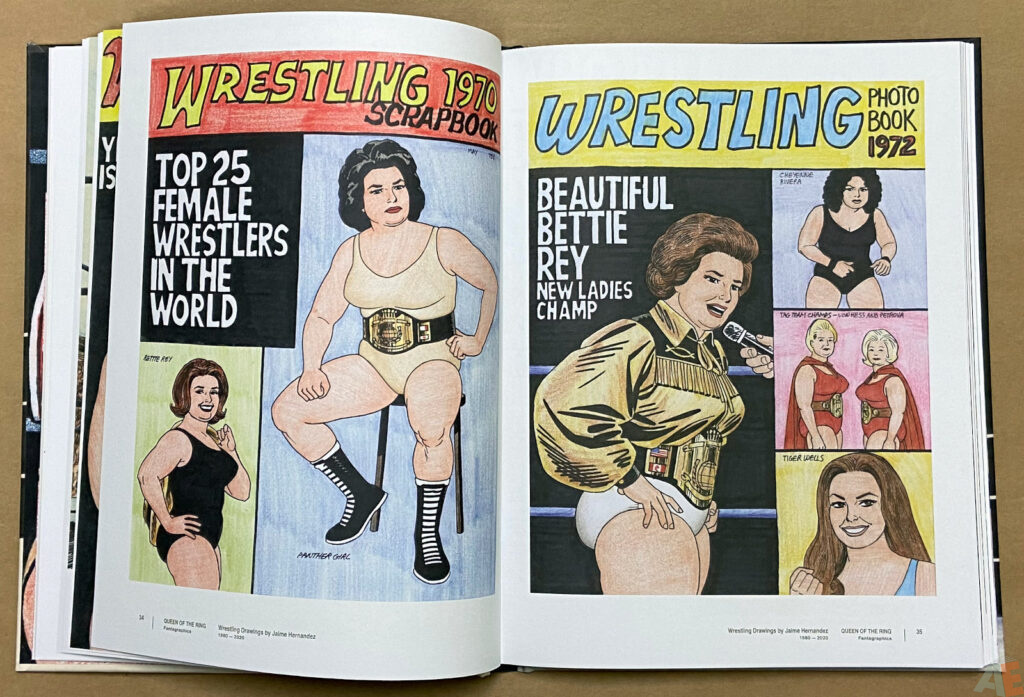 Queen of the Ring Wrestling Drawings by Jaime Hernandez 1980 2020 interior 5