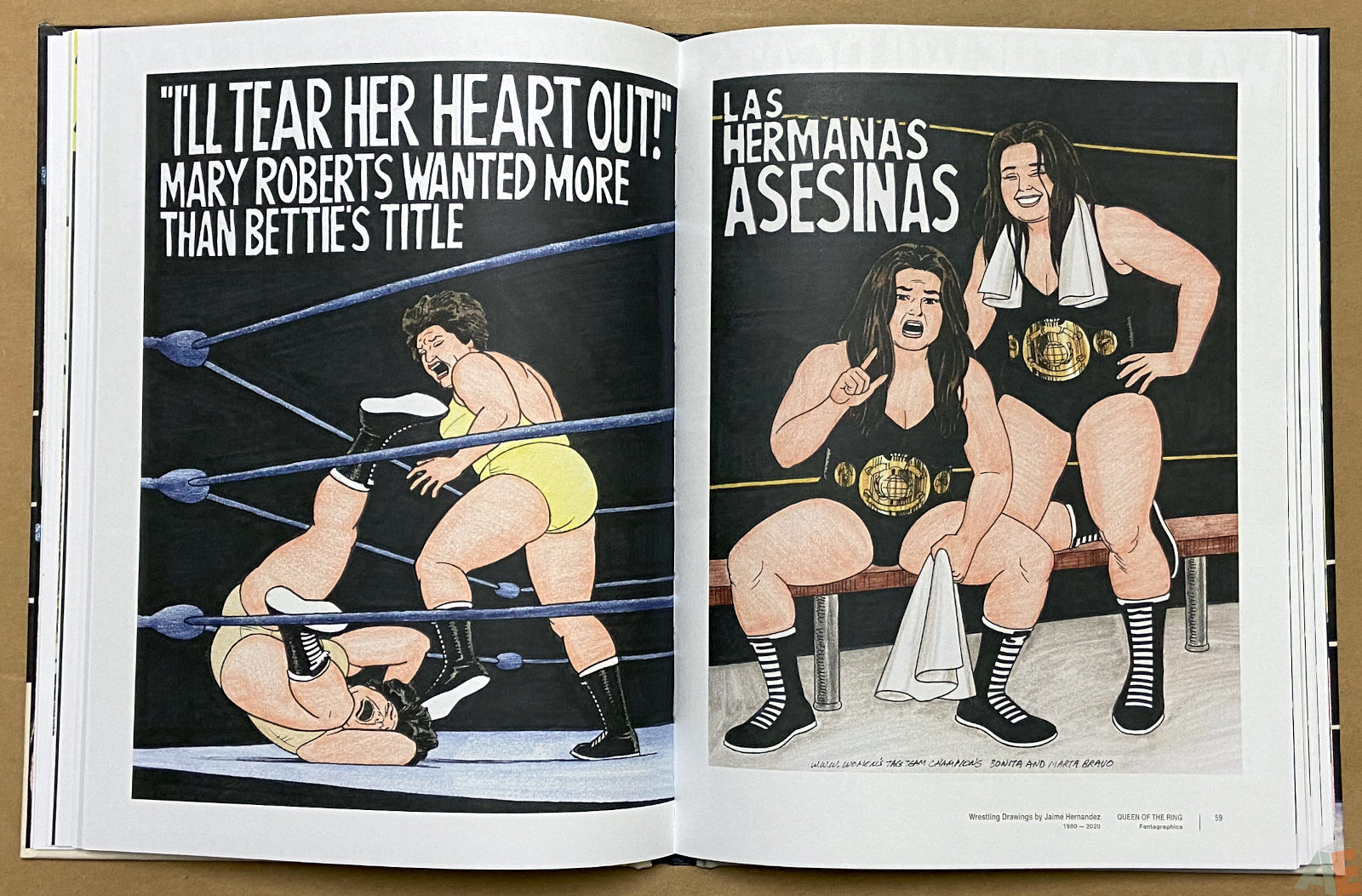 Queen-of-the-Ring-Wrestling-Drawings-by-