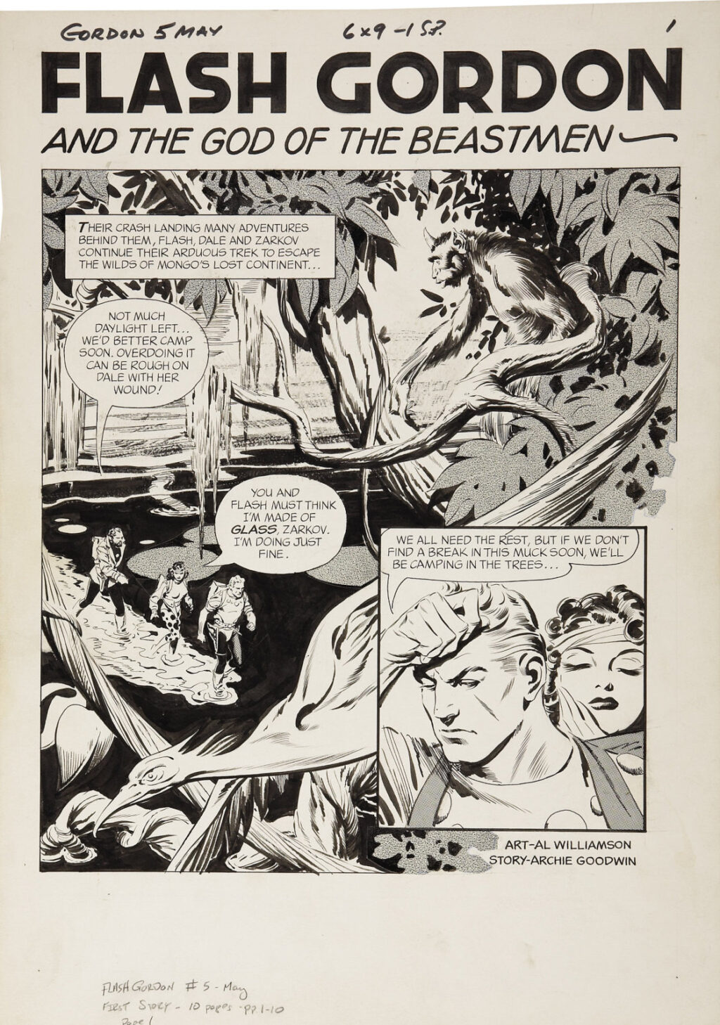 Flash Gordon issue 5 page 1 by Al Williamson