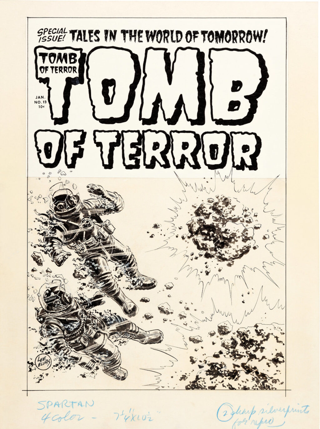 Tomb of Terror issue 13 cover by Lee Elias