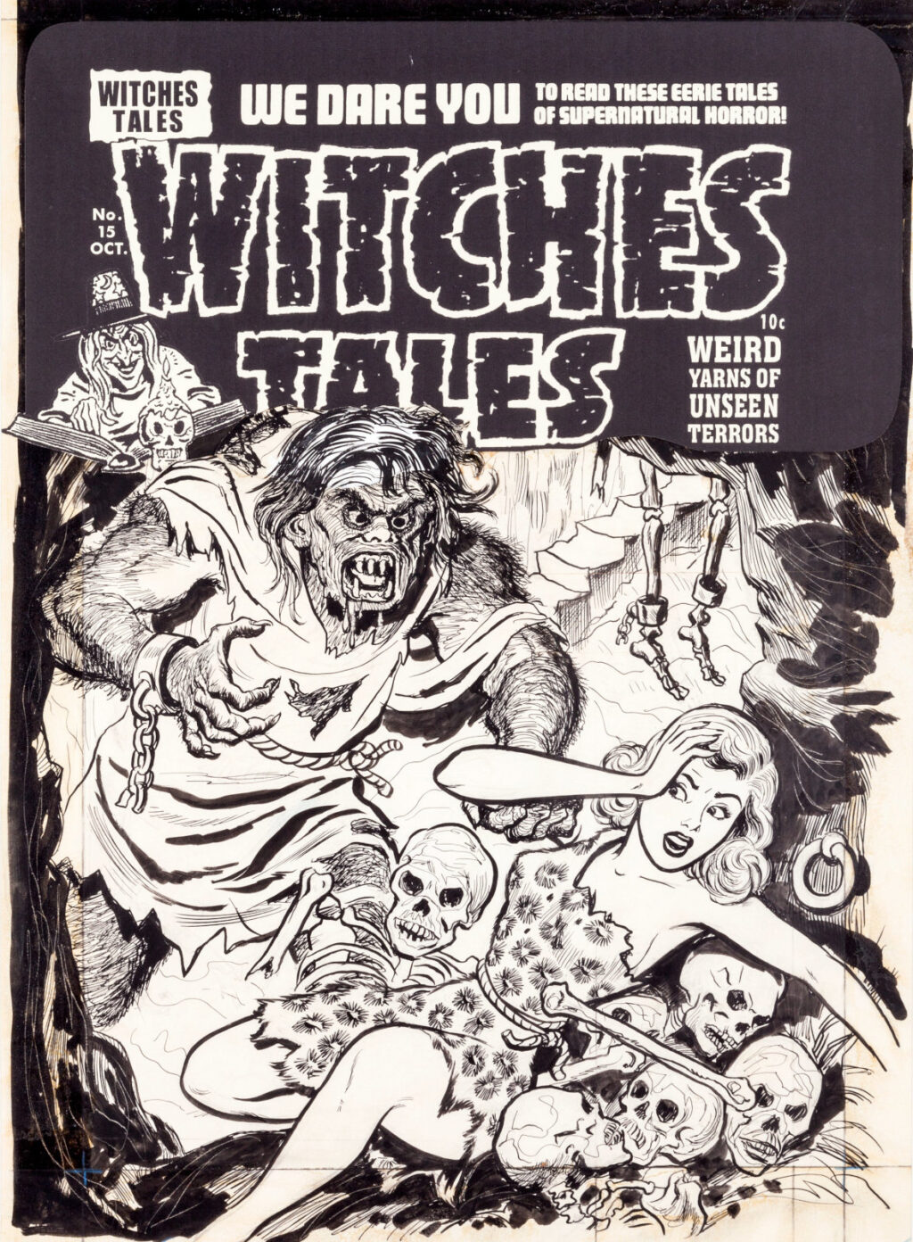 Witches Tales issue 15 cover by Joe Simon