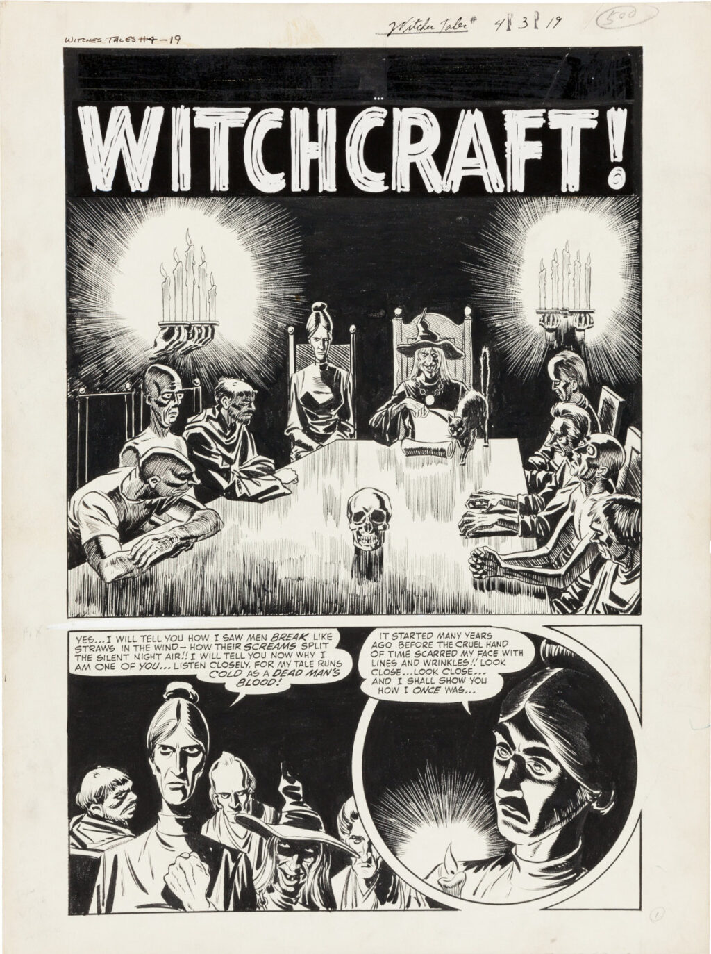 Witches Tales issue 4 splash by Rudy Palais and Vic Donahue