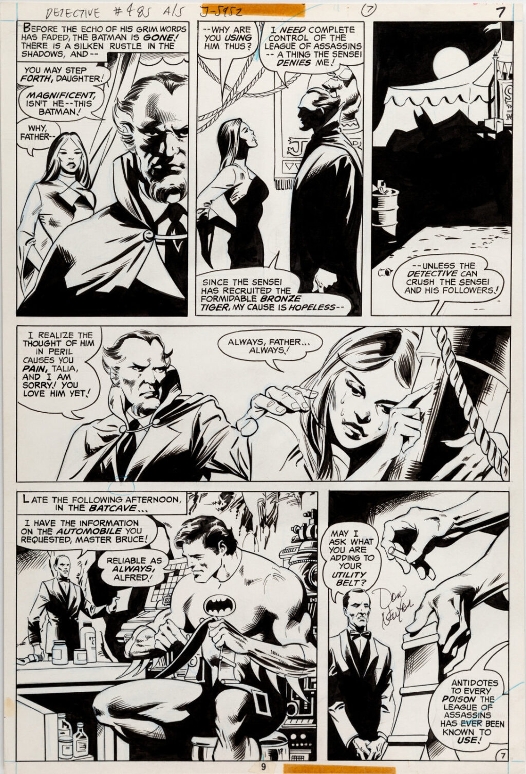 Batman issue 485 page 7 by Don Newton and Dan Adkins