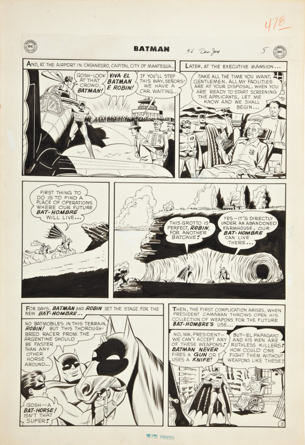 Batman issue 56 page 5 by Dick Sprang and Charles Paris