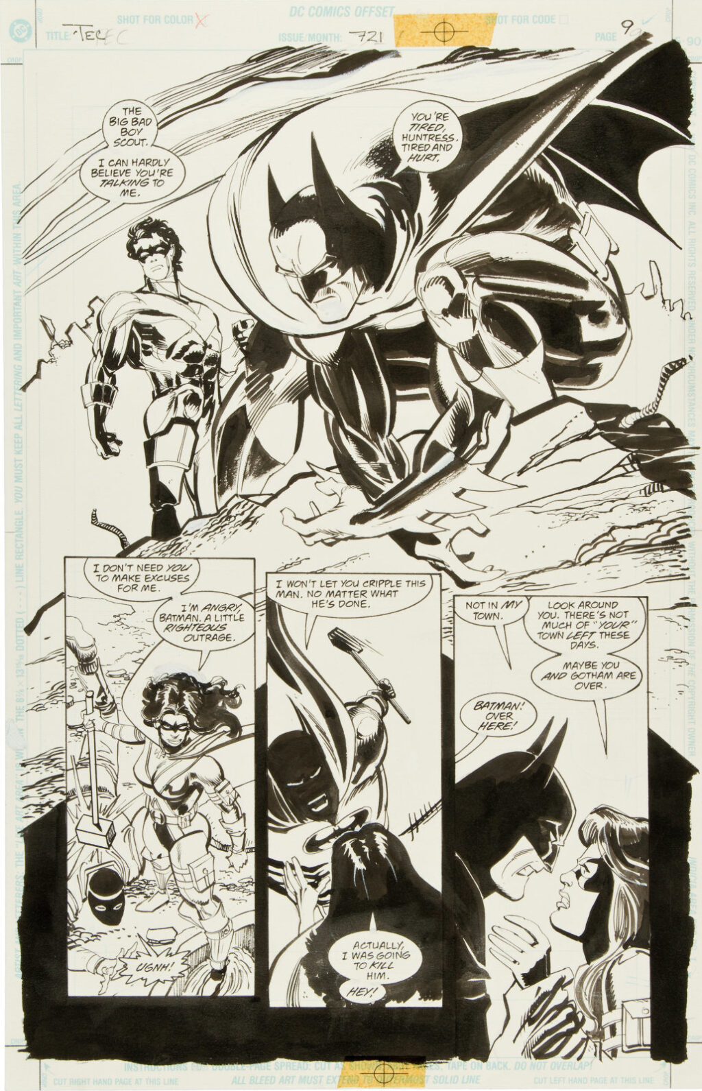 Detective Comics issue 721 page 9 by Graham Nolan and Klaus Janson