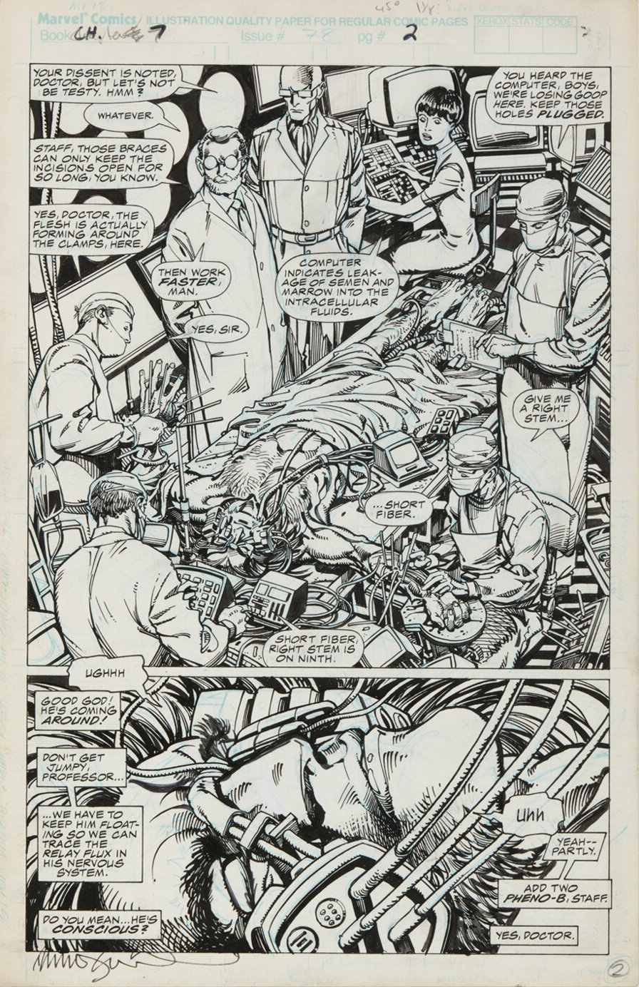 Marvel Comics Presents issue 78 page 2 by Barry Windsor Smith
