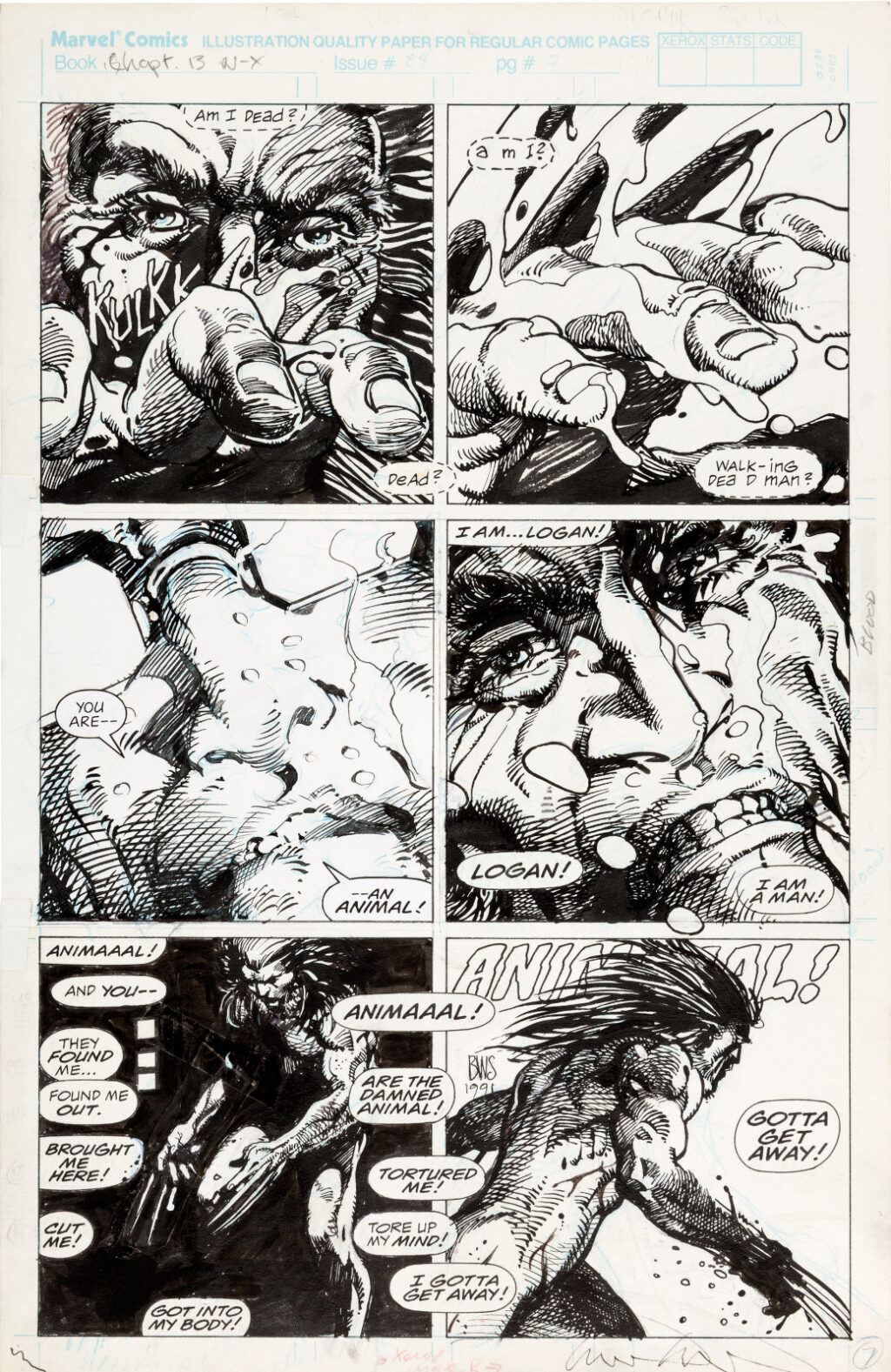 Marvel Comics Presents issue 84 page 8 by Barry Windsor Smith