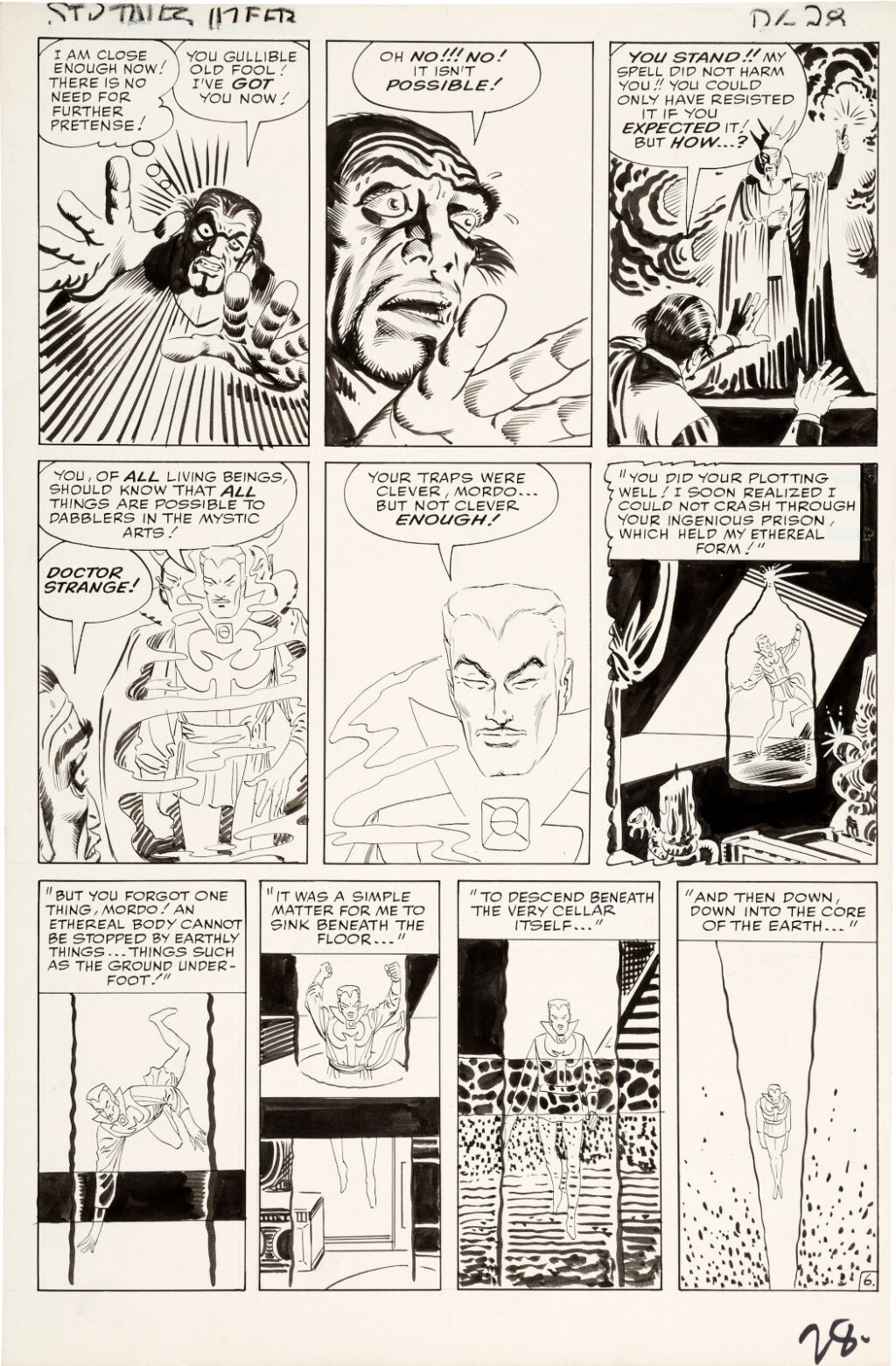 Strange Tales issue 117 page 6 by Steve Ditko