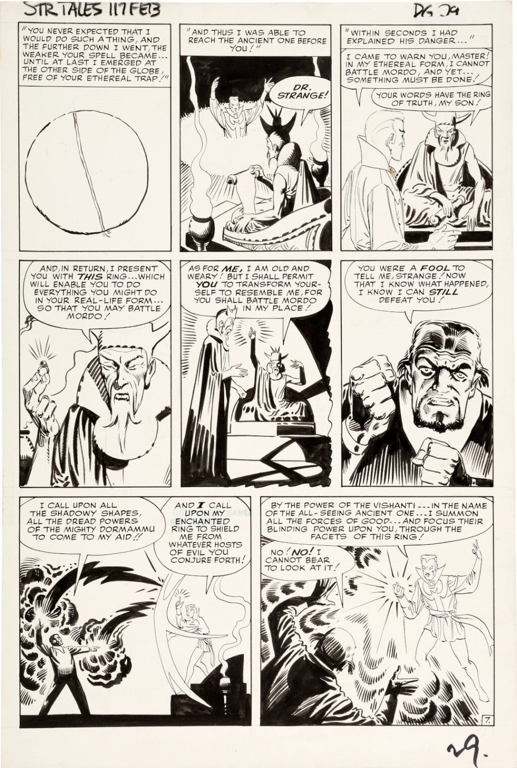 Strange Tales issue 117 page 7 by Steve Ditko