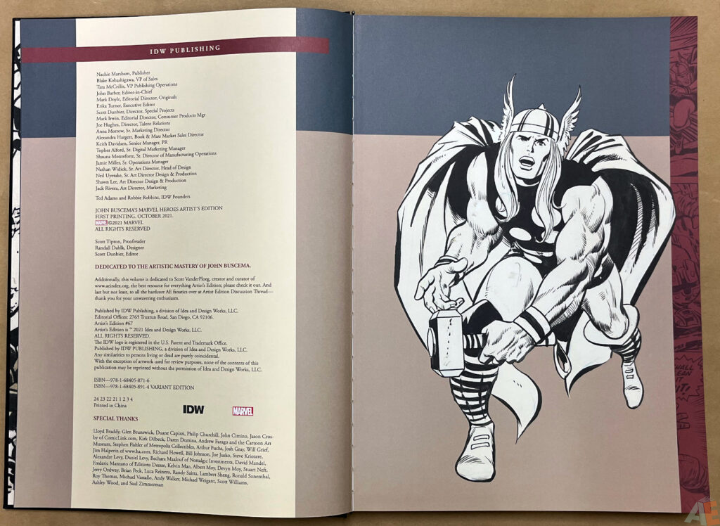 John Buscemas Marvel Heroes Artists Edition interior 1