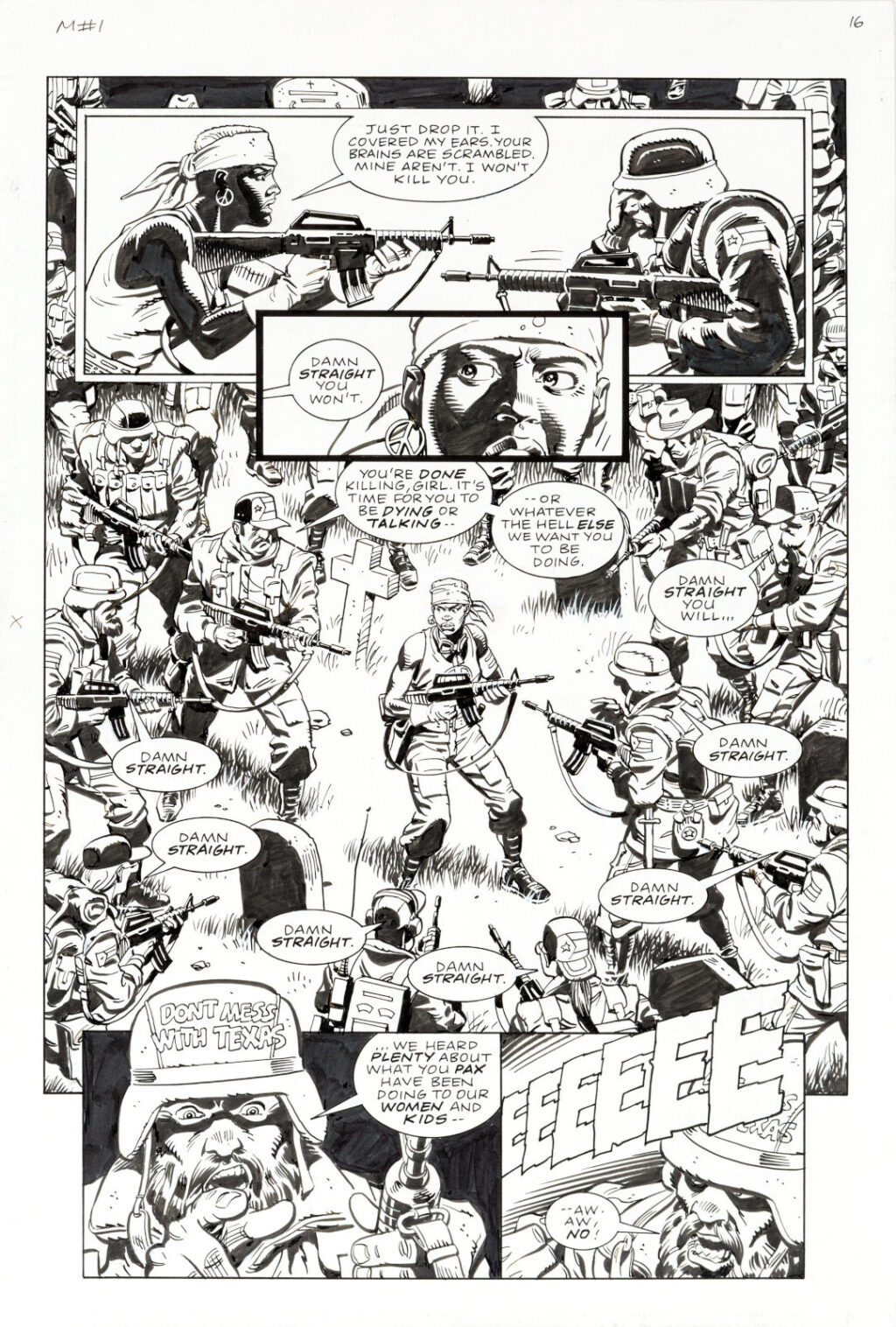 Martha Washington Goes To War issue 1 page 16 by Dave Gibbons