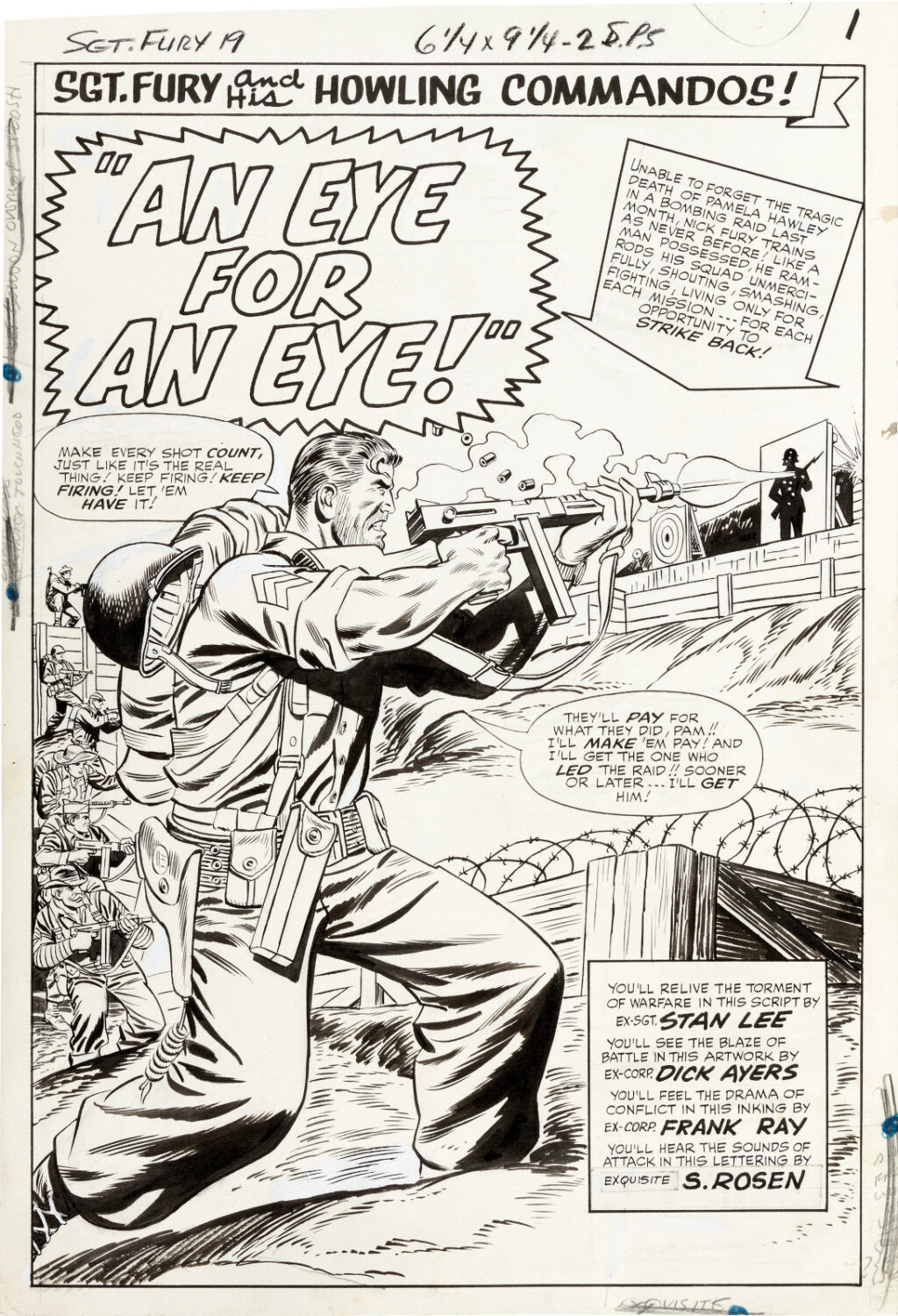Sgt. Fury and His Howling Commandos issue 19 page 1 by Dick Ayers and Frank Giacoia