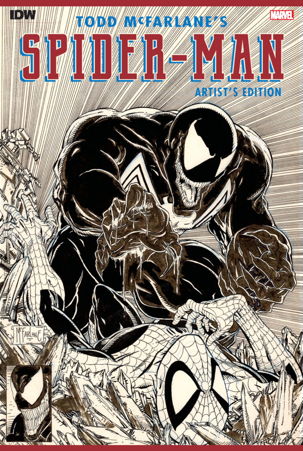 Todd McFarlanes Spider Man Artists Edition cover prelim