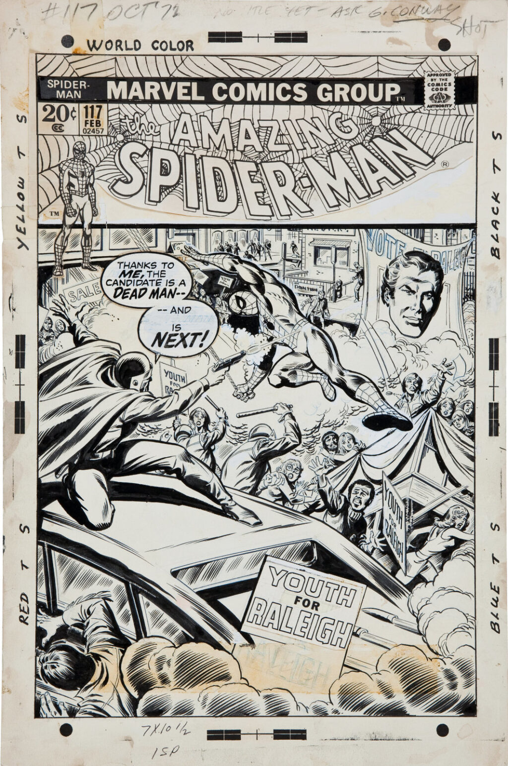 Amazing Spider Man issue 117 cover by John Romita and Jim Mooney
