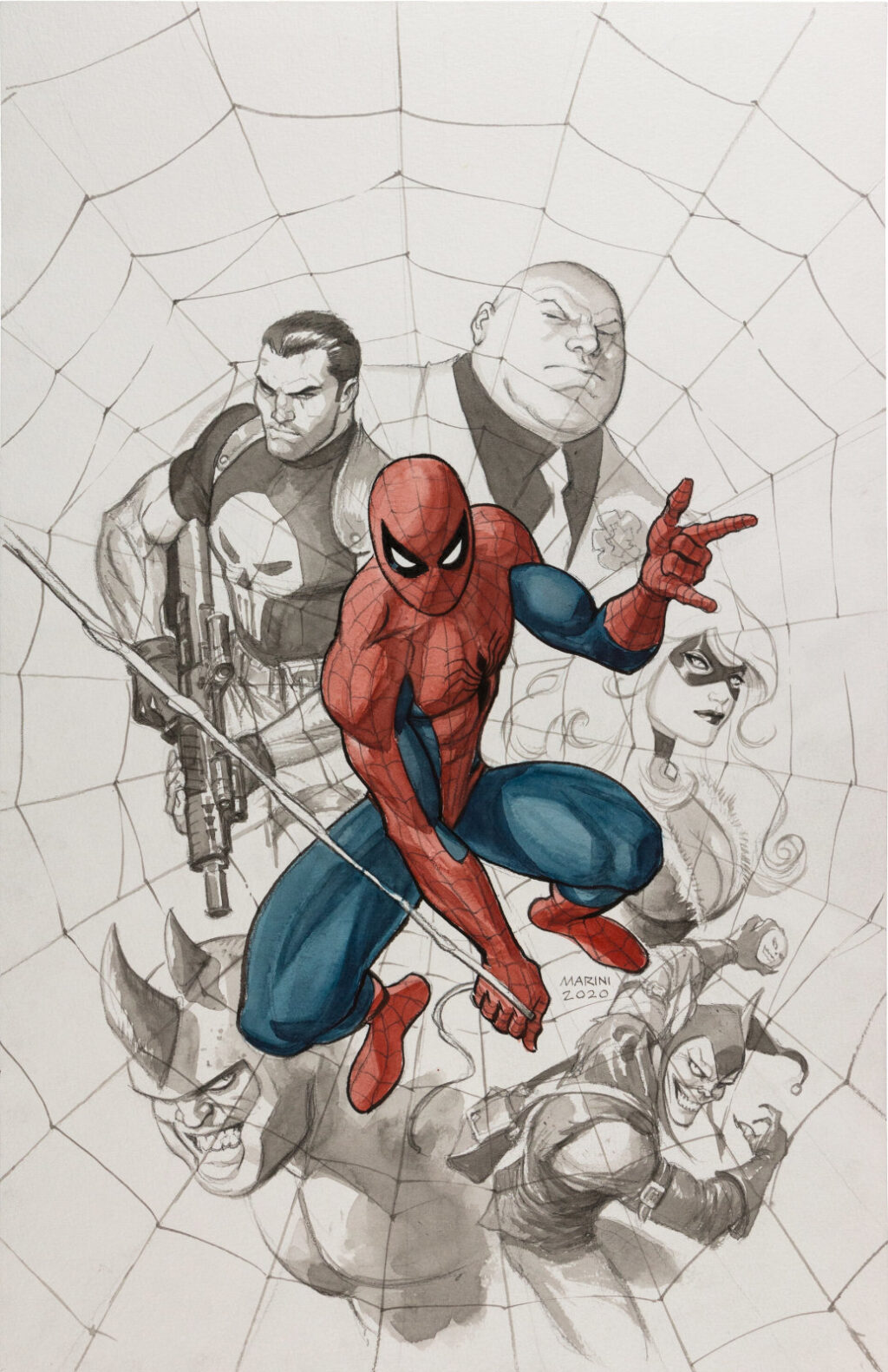 Spider Man issue 23 cover by Enrico Marini