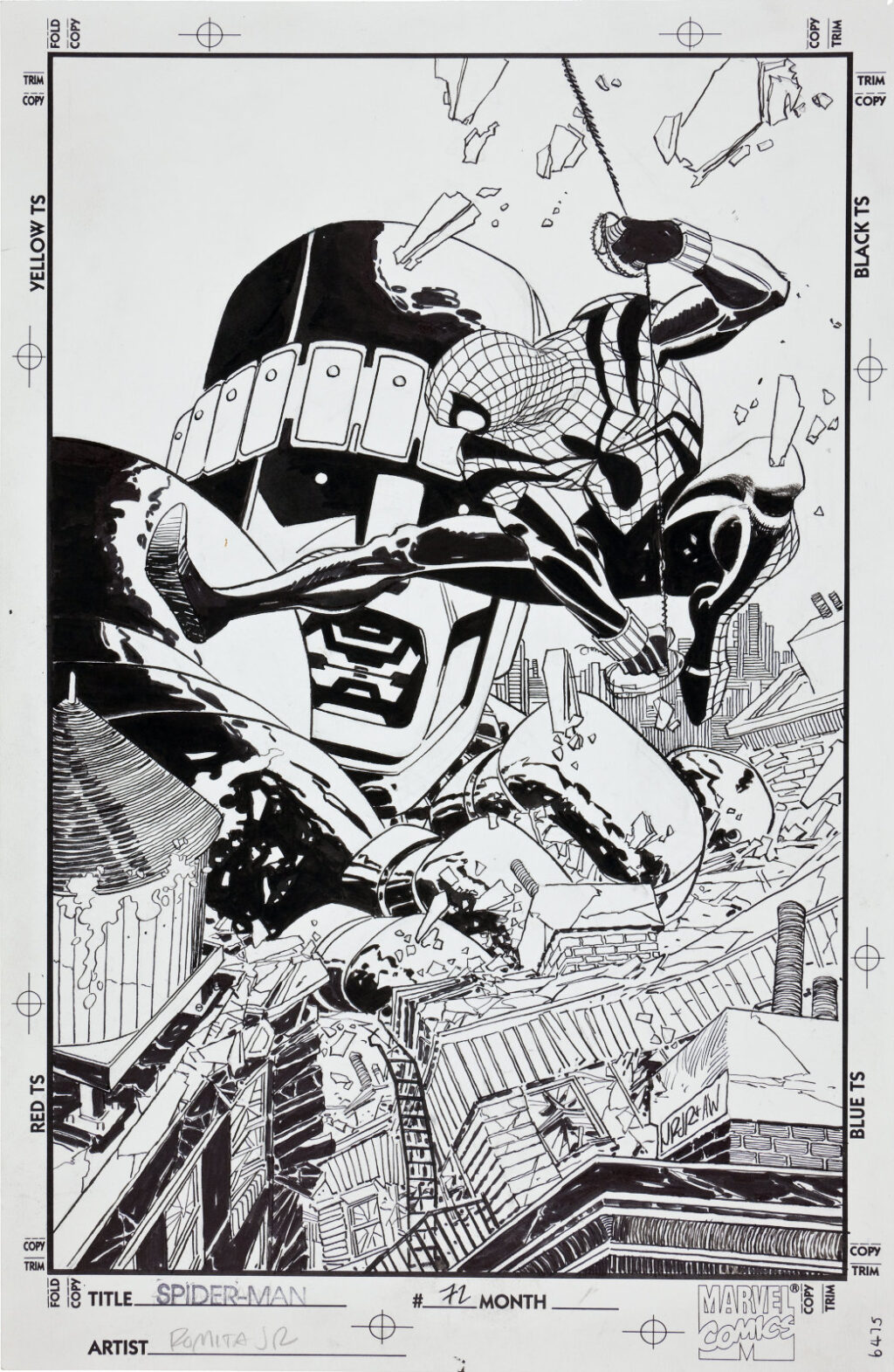 Spider Man issue 72 cover by John Romita Jr. and Al Williamson